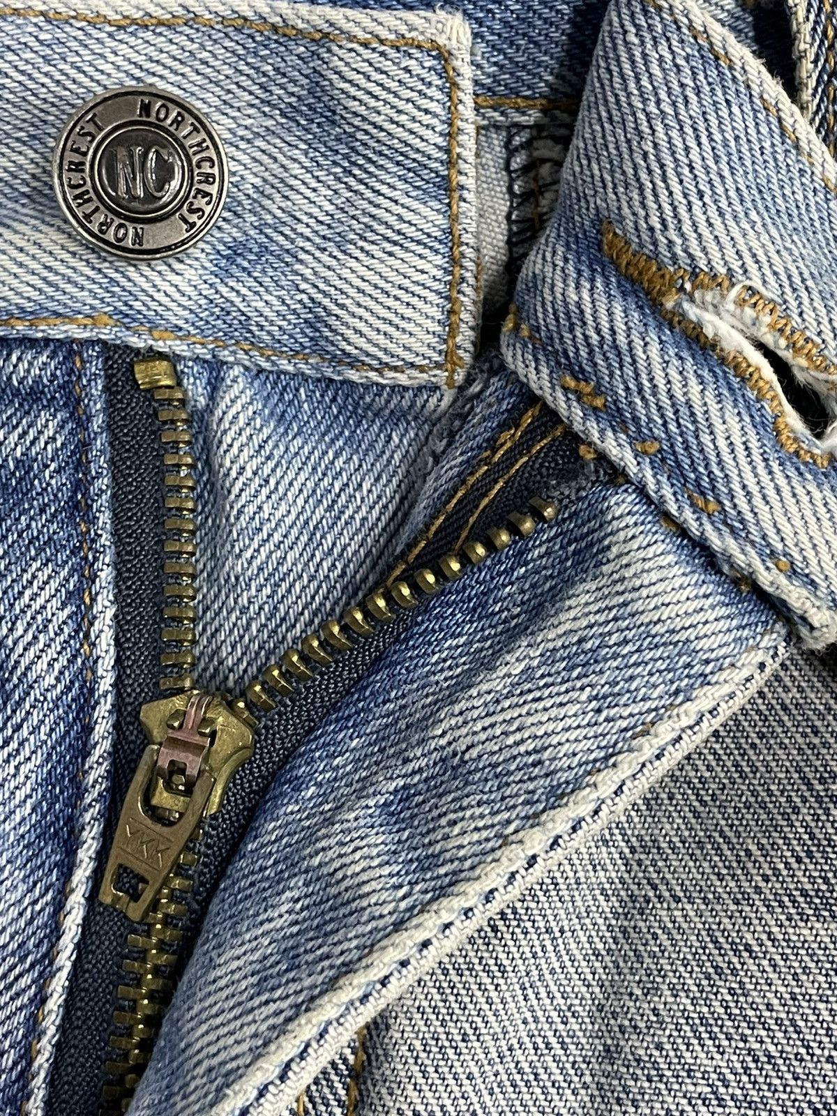 14th Addiction × Hysteric Glamour Vtg Northcrest Layered Hagi Flared Denim With Leather Belt Size US 30 / EU 46 - 8 Thumbnail
