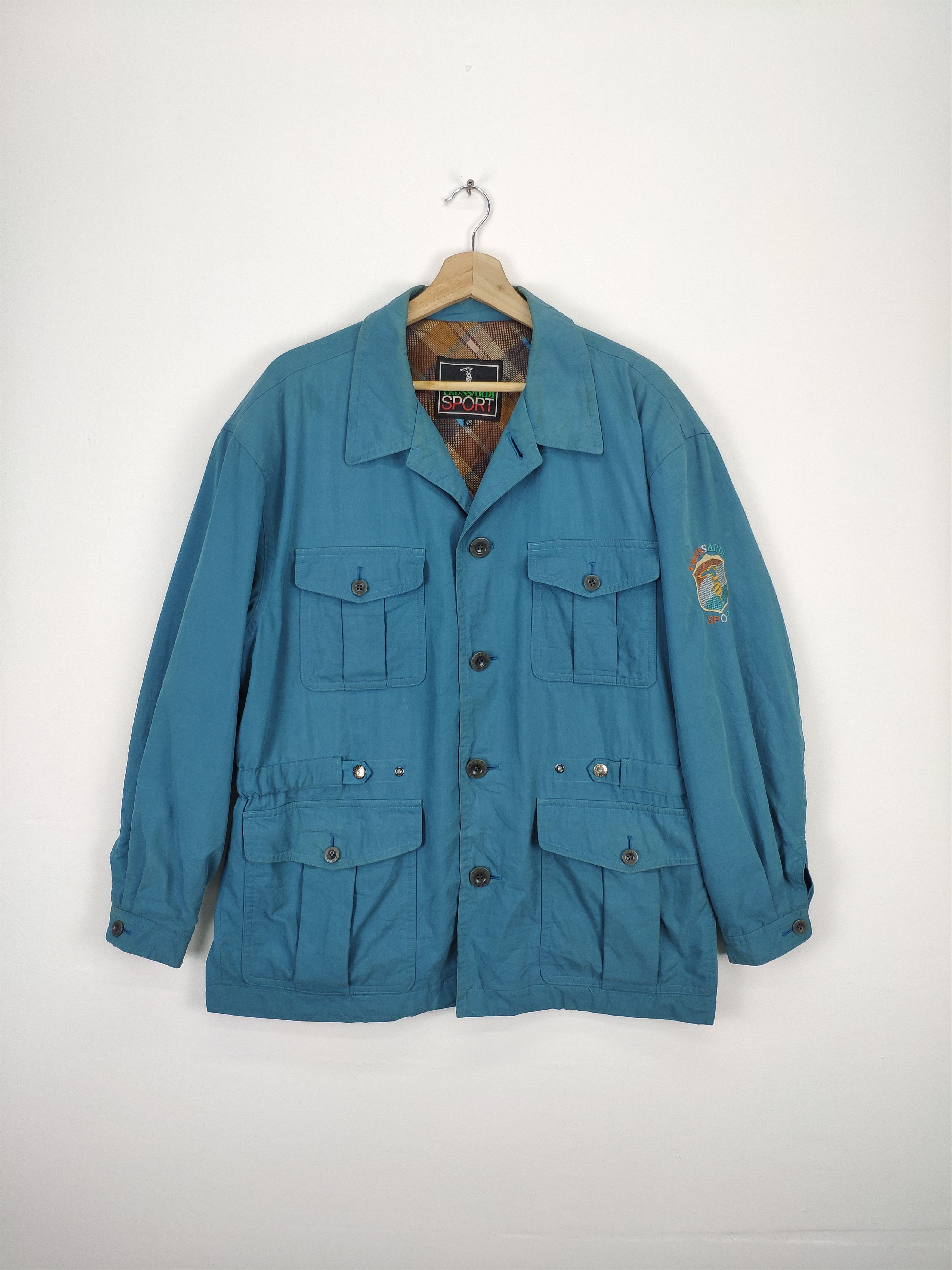 Trussardi × Vintage Vintage Trussardi Jacket Button Up Size US L / EU 52-54 / 3 - 1 Thumbnail