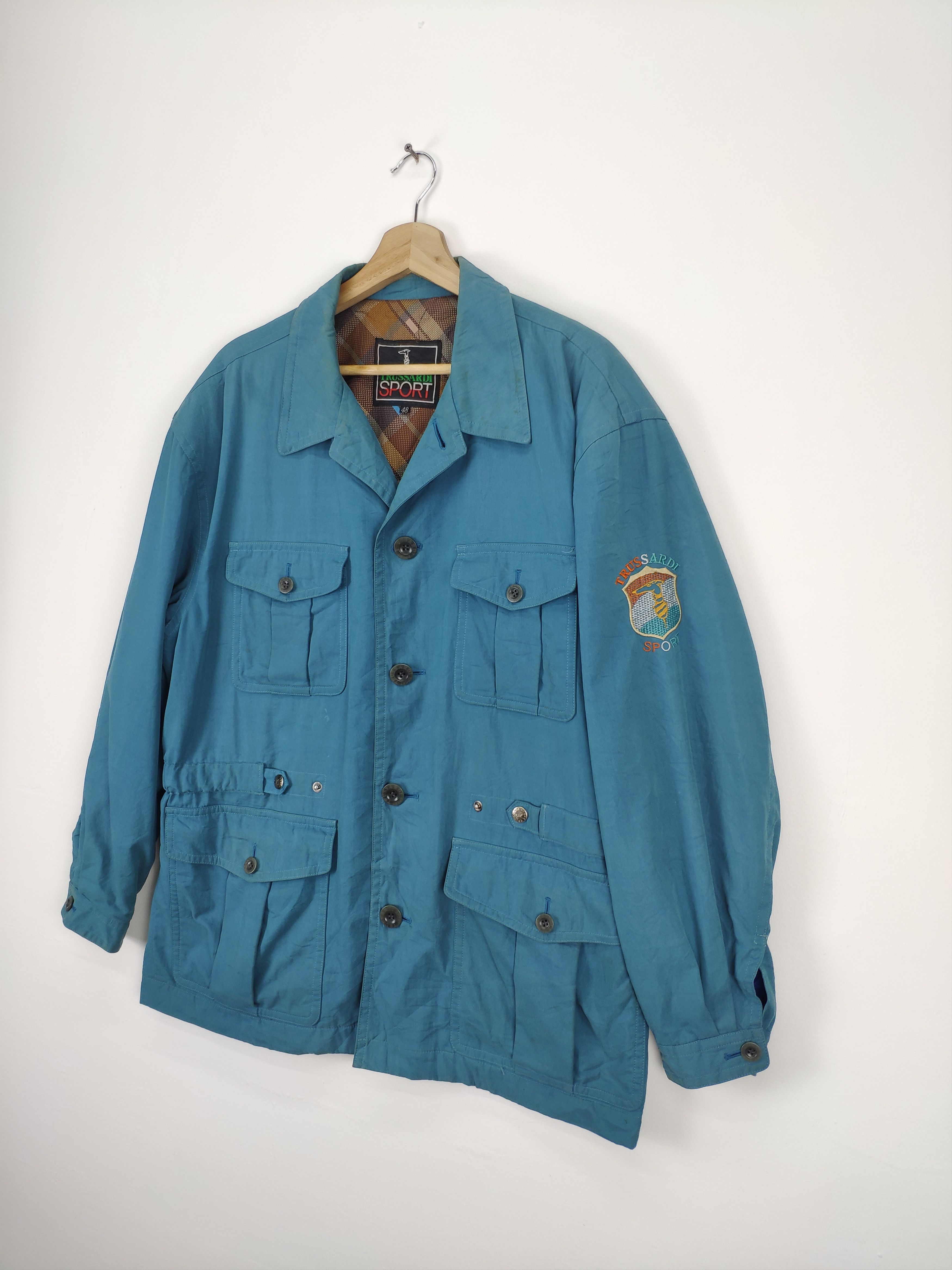 Trussardi × Vintage Vintage Trussardi Jacket Button Up Size US L / EU 52-54 / 3 - 2 Thumbnail