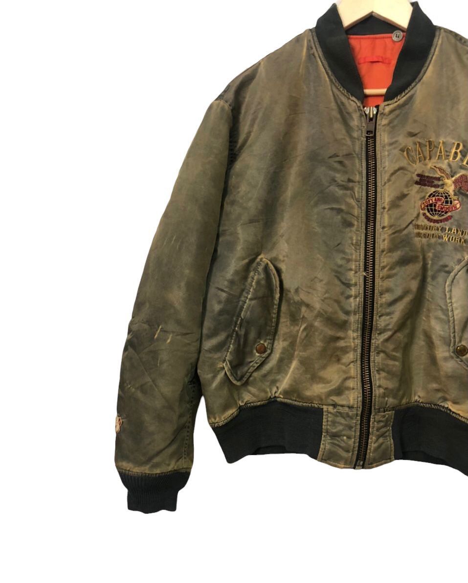 Japanese Brand Vintage PassRush Embroidery Big Logo Zip Ups Bomber Jacket Size US XL / EU 56 / 4 - 3 Thumbnail