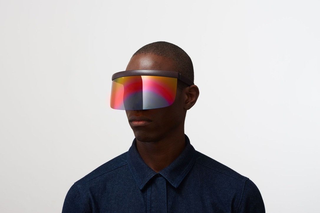 Bernhard Willhelm × Mykita MYKITA X Bernhard Willhelm Daisuke Sunglasses Red Shield Size ONE SIZE - 1 Thumbnail