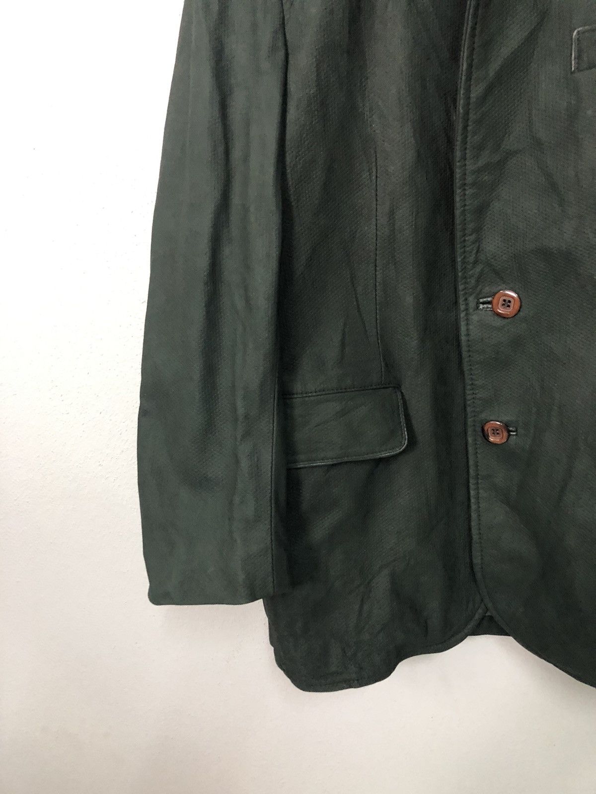 Japanese Brand × Vintage Vintage Lony G Faded Leather Blazer Coat Jacket Size US S / EU 44-46 / 1 - 3 Thumbnail