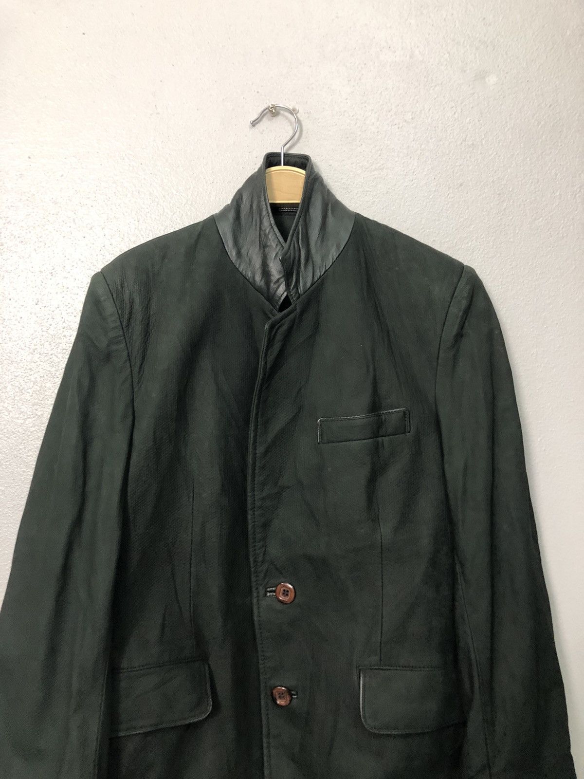 Japanese Brand × Vintage Vintage Lony G Faded Leather Blazer Coat Jacket Size US S / EU 44-46 / 1 - 4 Thumbnail