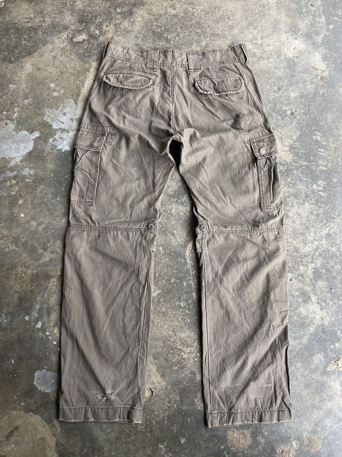 Japanese Brand × Seditionaries 291295 Labo Distressed Cargo Pants Size US 33 - 2 Thumbnail