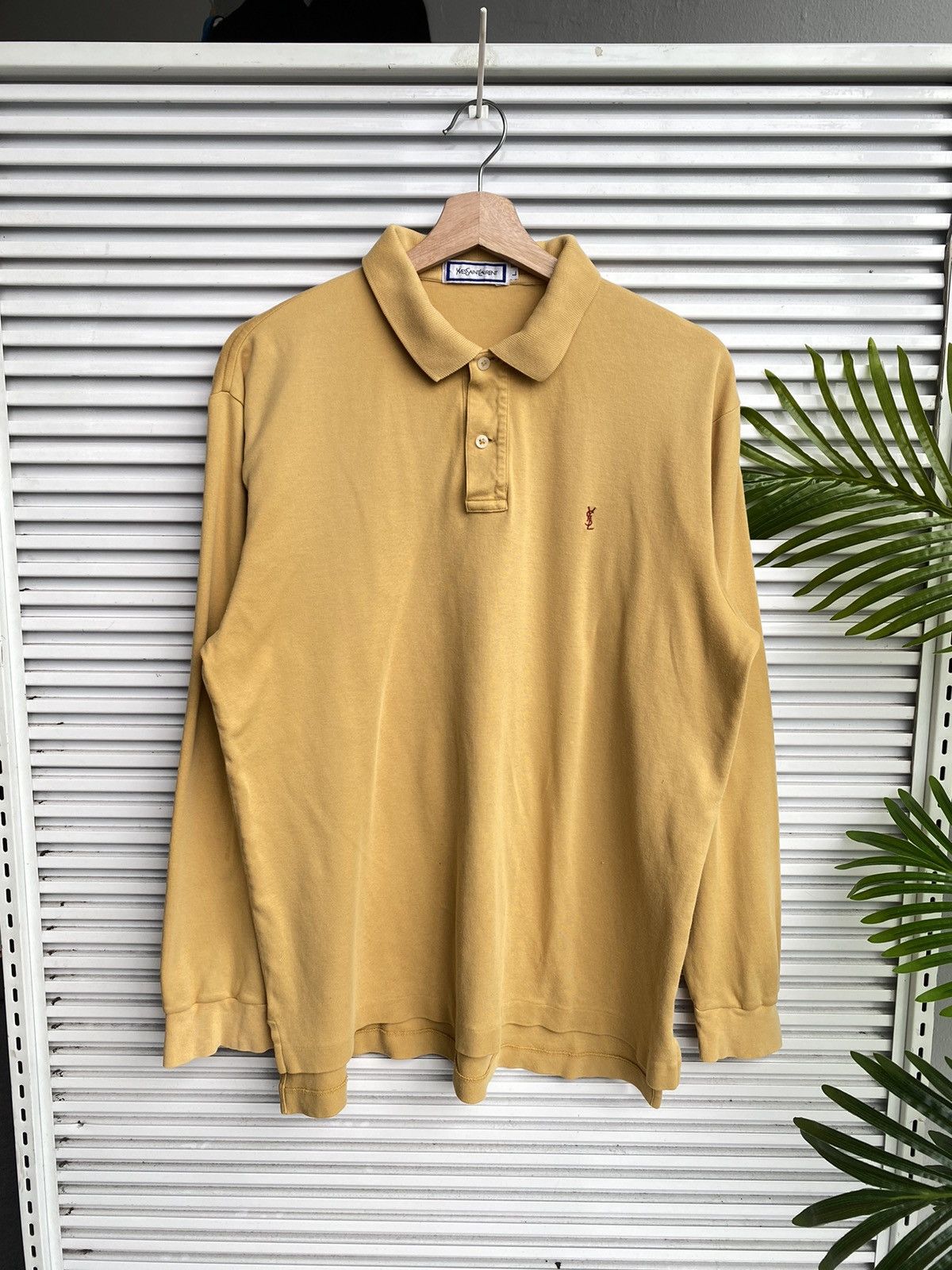 Vintage Vintage YSL Yves Saint Laurent Polo Longsleeves Size US L / EU 52-54 / 3 - 2 Thumbnail
