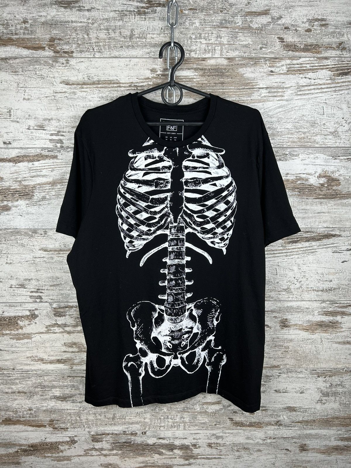 Japanese Brand × Vintage Men’s Skeleton Overprint T Shirr streetwear Japan style y2k Size US XL / EU 56 / 4 - 2 Thumbnail