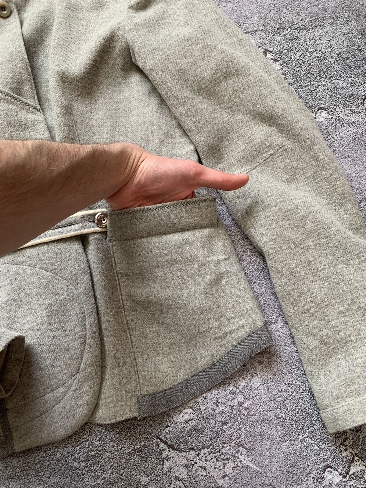 Japanese Brand × Marithe + Francois Girbaud Marithe Francois Girbaud M wool button up blazer jacket vntg Size M / US 6-8 / IT 42-44 - 11 Thumbnail