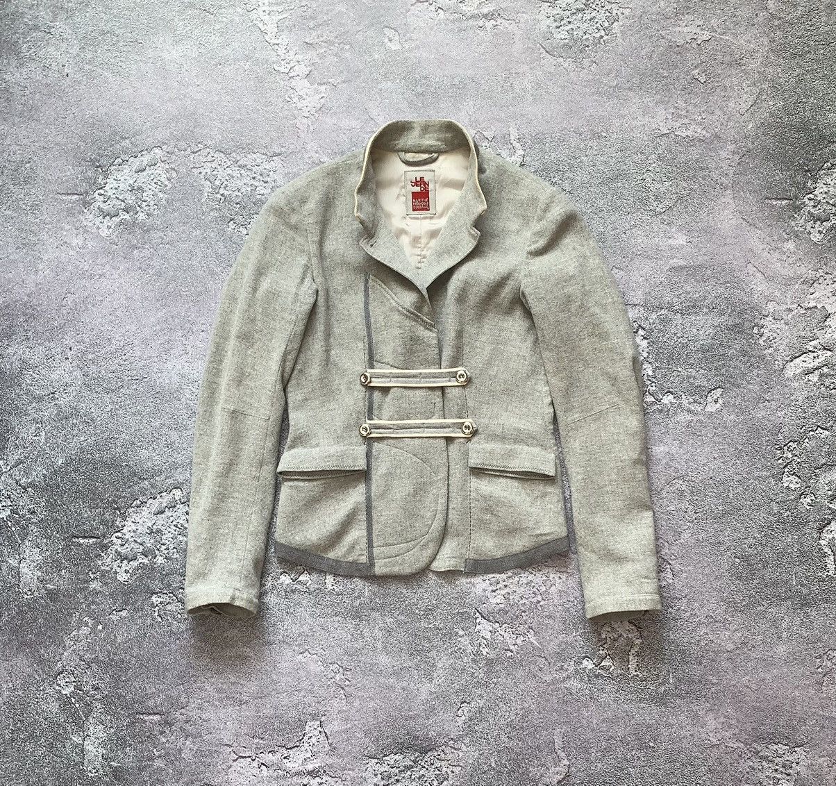 Japanese Brand × Marithe + Francois Girbaud Marithe Francois Girbaud M wool button up blazer jacket vntg Size M / US 6-8 / IT 42-44 - 4 Thumbnail
