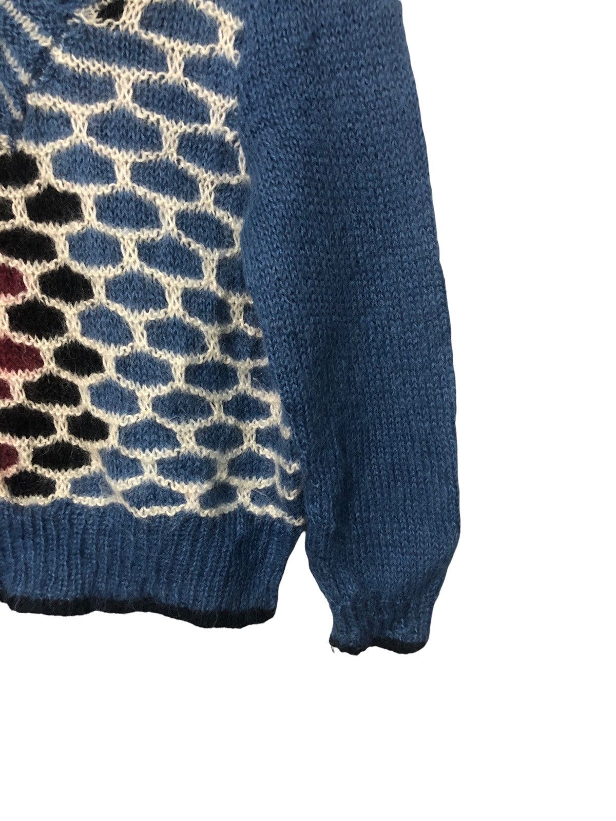 Aran Isles Knitwear Vintage Unbranded Mohair Pattern Knitwear Sweater Jumper Size US S / EU 44-46 / 1 - 2 Thumbnail