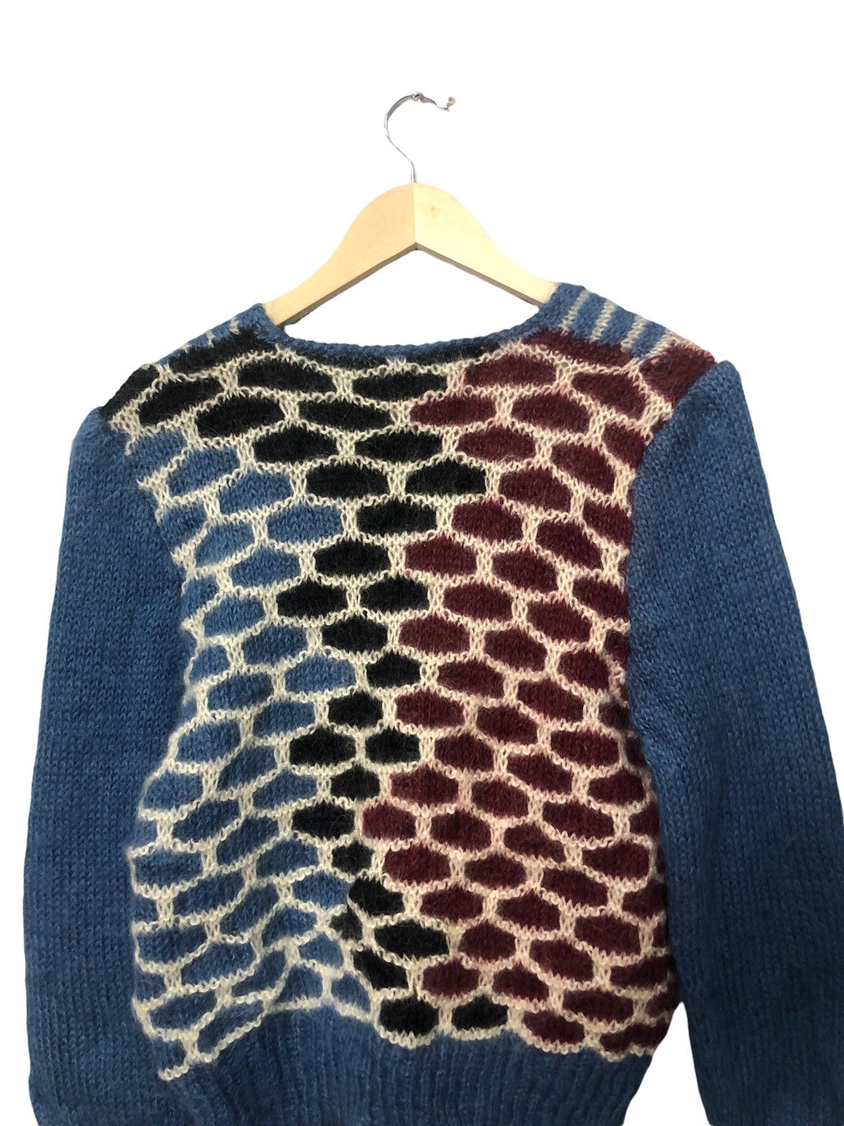 Aran Isles Knitwear Vintage Unbranded Mohair Pattern Knitwear Sweater Jumper Size US S / EU 44-46 / 1 - 8 Thumbnail