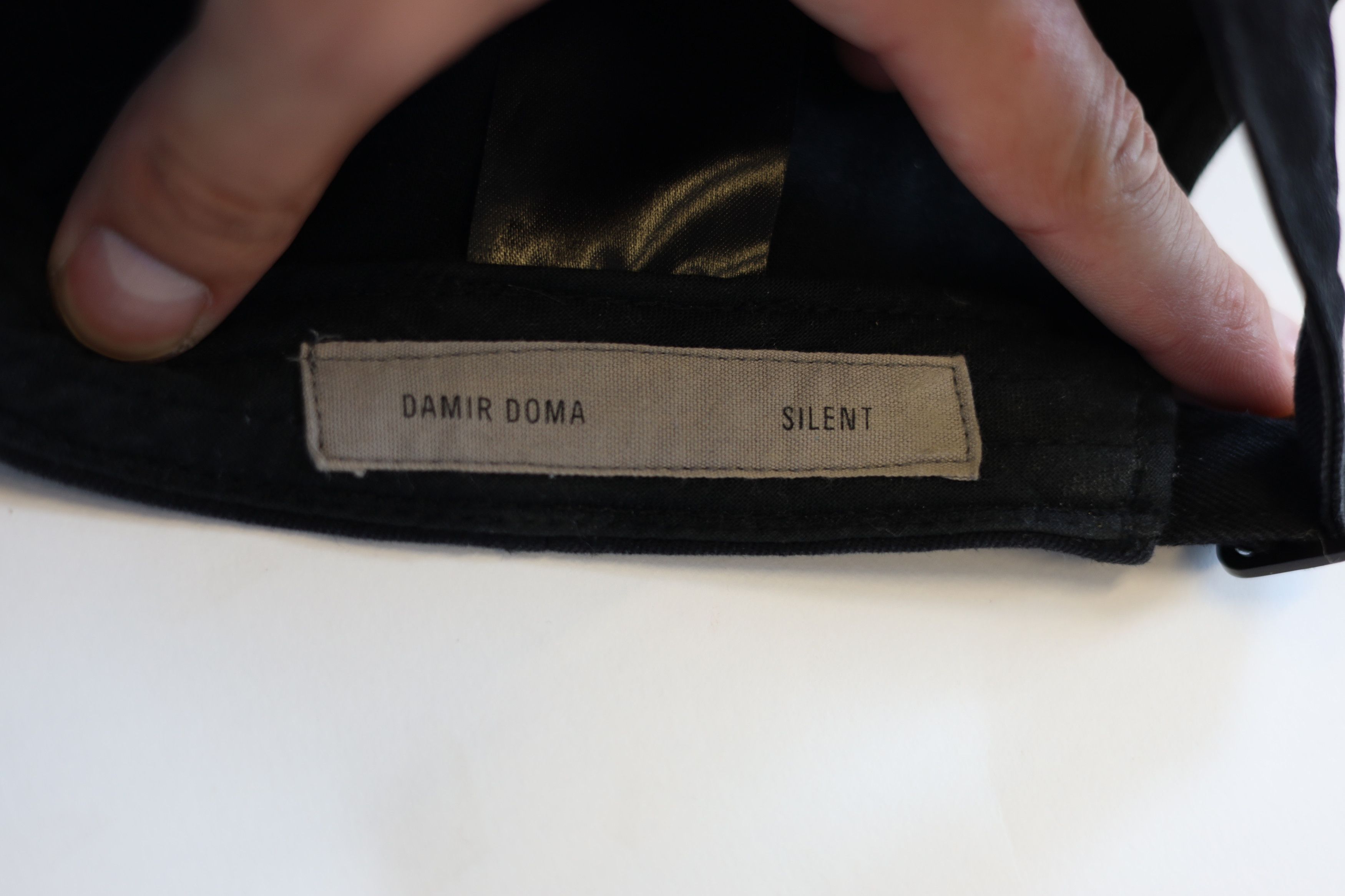 Silent By Damir Doma RARE Damir Doma Black Leather brim Cap Size ONE SIZE - 3 Thumbnail