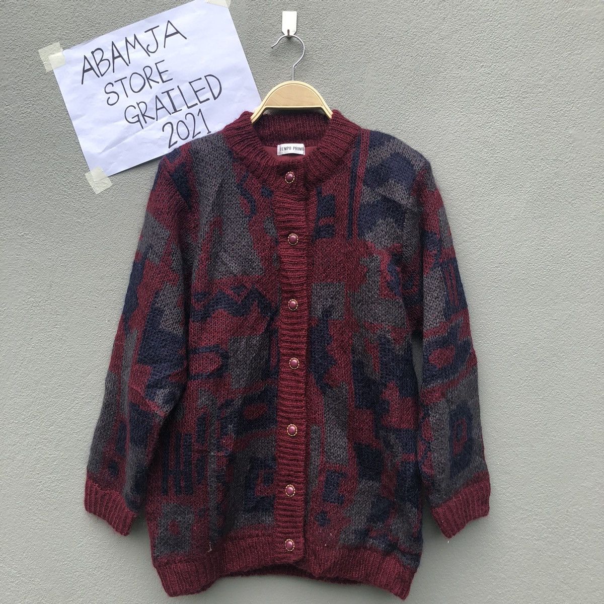 Aran Isles Knitwear Vintage Tempo Primo Button Ups Knitwear Cardigan Size US M / EU 48-50 / 2 - 1 Thumbnail
