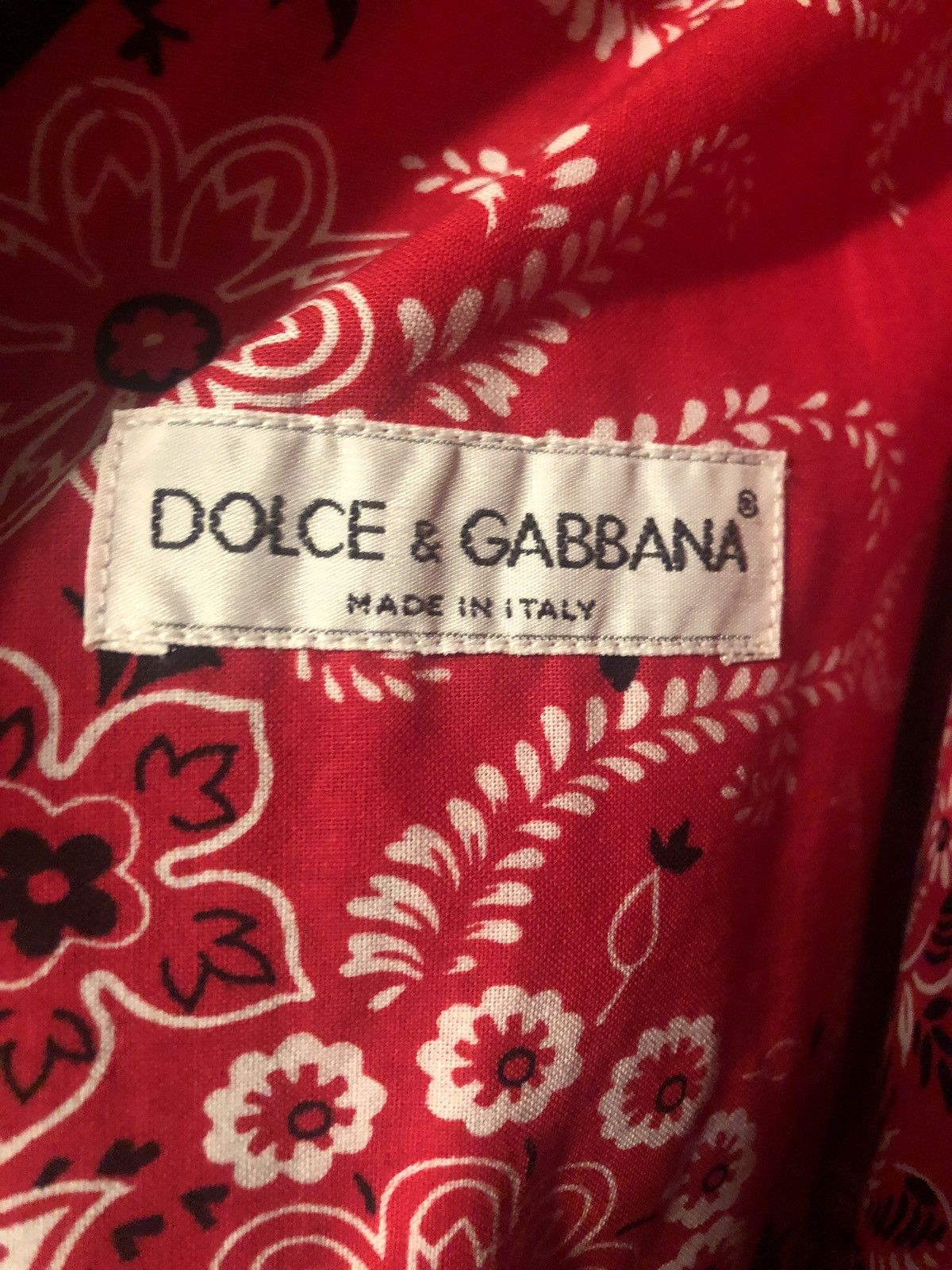 Dolce & Gabbana Red Paisley Bandana Vest Size US M / EU 48-50 / 2 - 2 Thumbnail