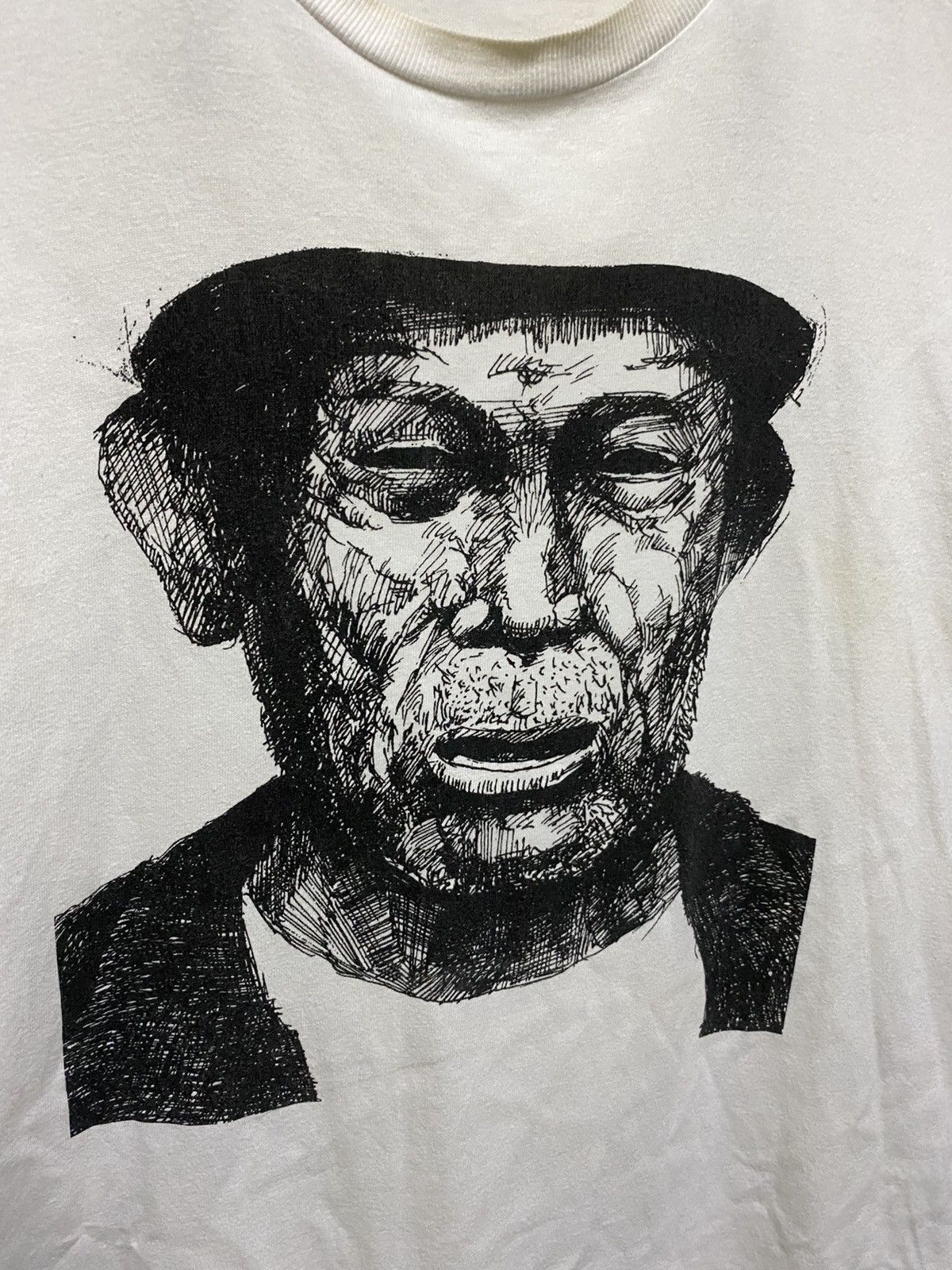 Japanese Brand Neanderthal Face T Shirt Size US M / EU 48-50 / 2 - 3 Thumbnail