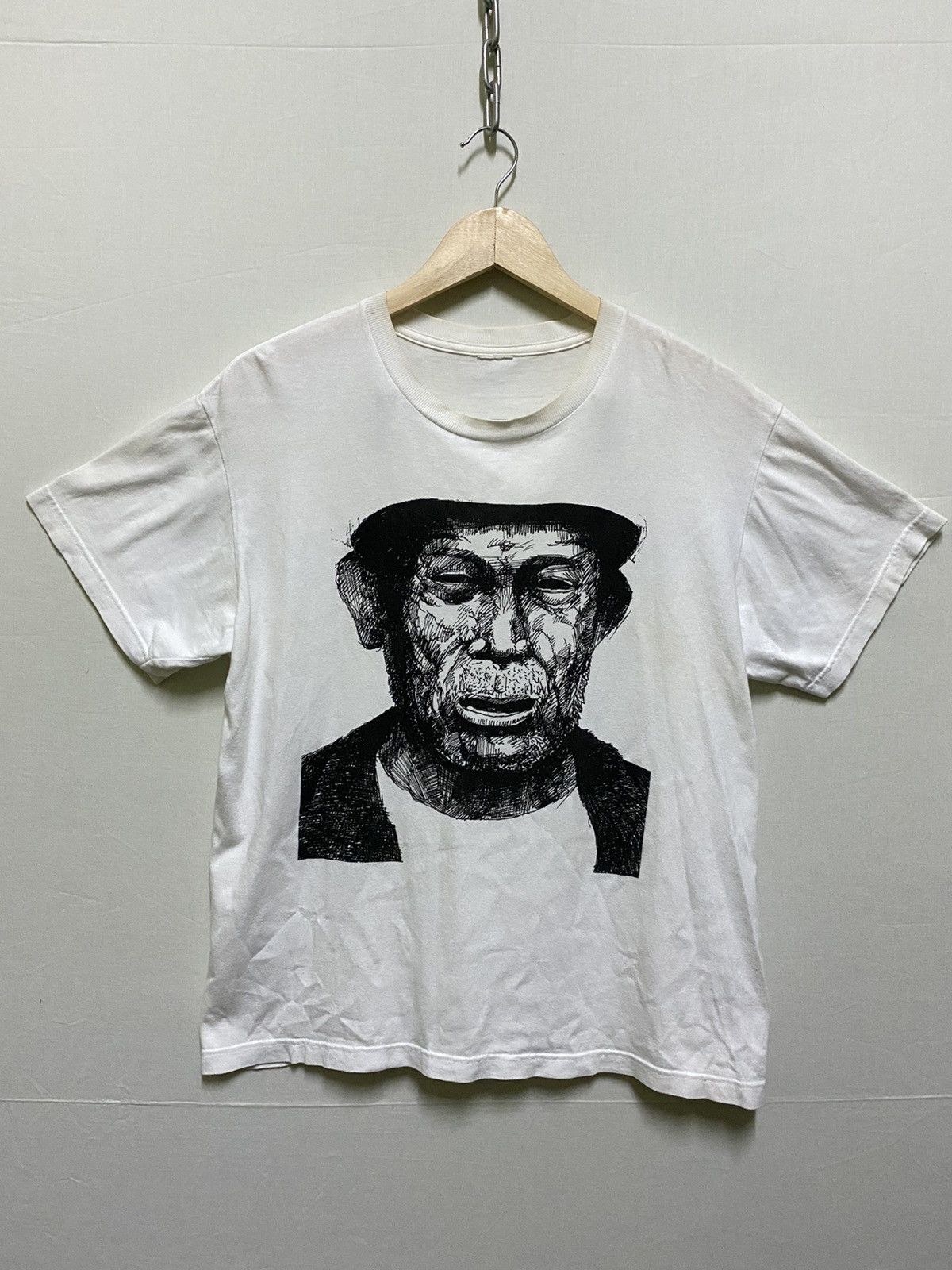 Japanese Brand Neanderthal Face T Shirt Size US M / EU 48-50 / 2 - 1 Thumbnail