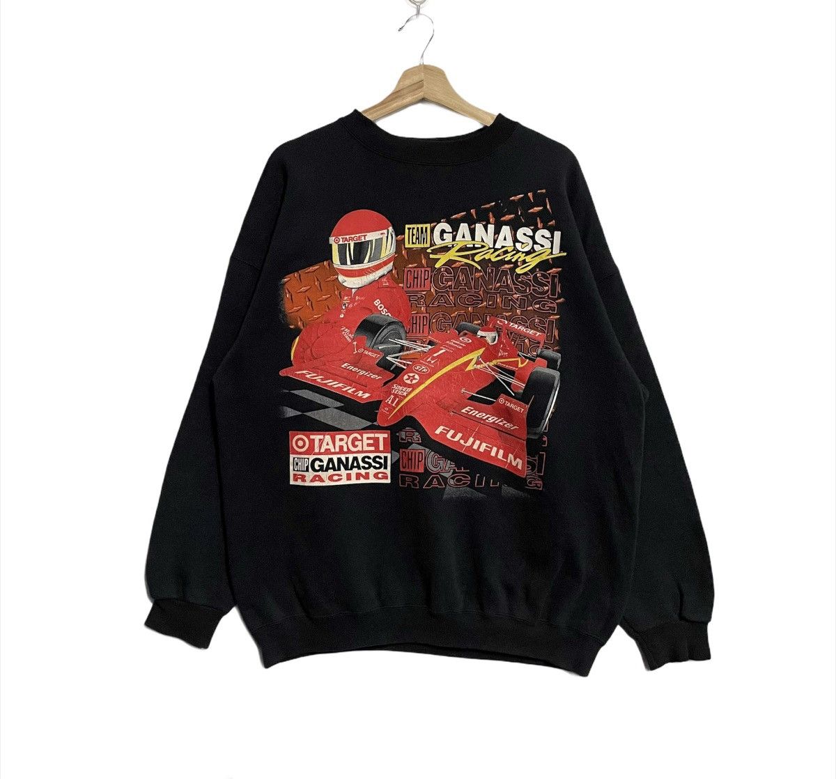 image of Nascar Target Chip Ganassi 90's Racing Team Sweatshirt in Black, Men's (Size XL)