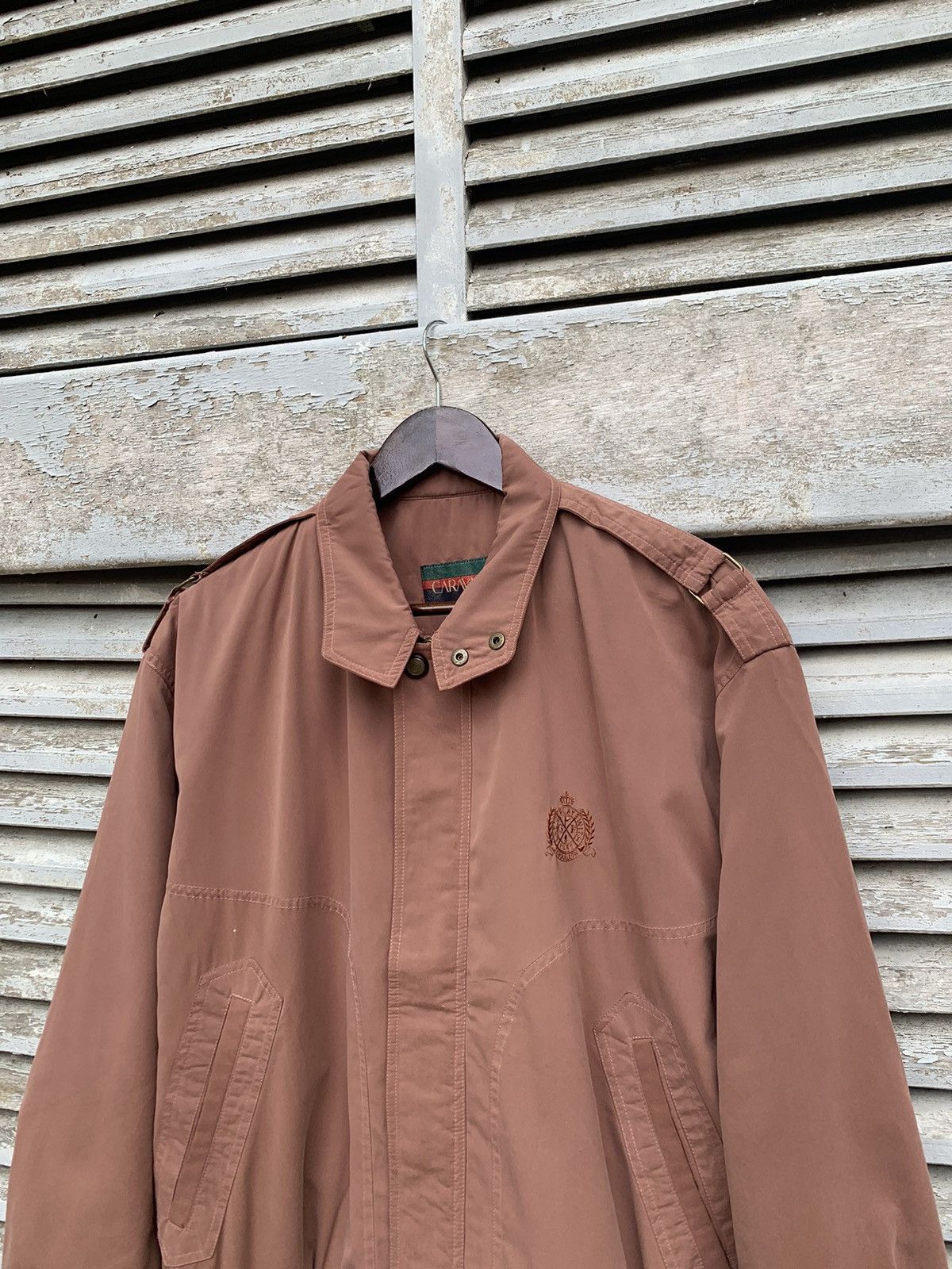 Japanese Brand 👹Caravach Maroon Beautiful Bomber Jacket Size US L / EU 52-54 / 3 - 7 Thumbnail
