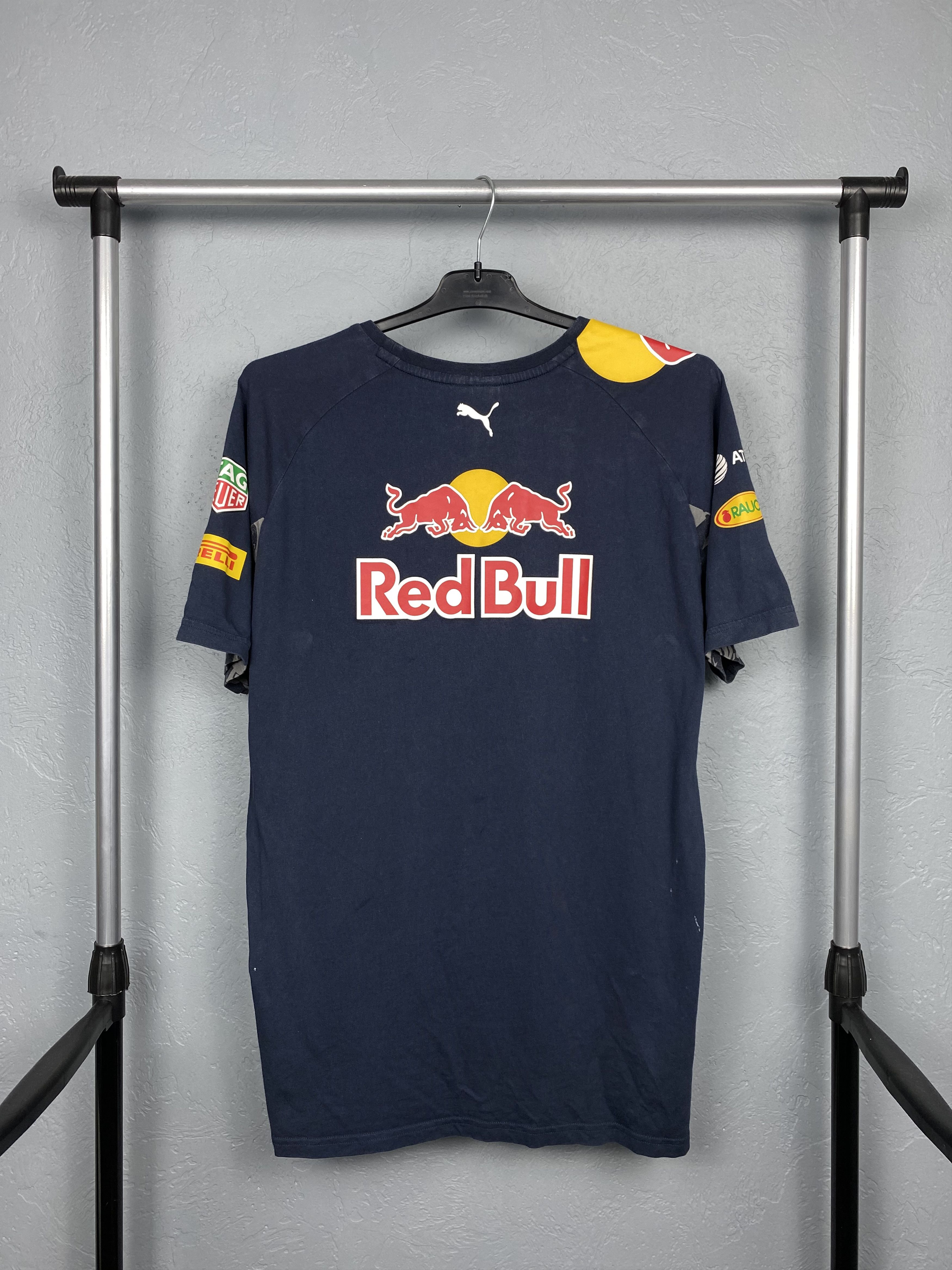 Puma Puma Red Bull Vintage Faded Racing Mens T-Shirt Tee Size US L / EU 52-54 / 3 - 11 Thumbnail