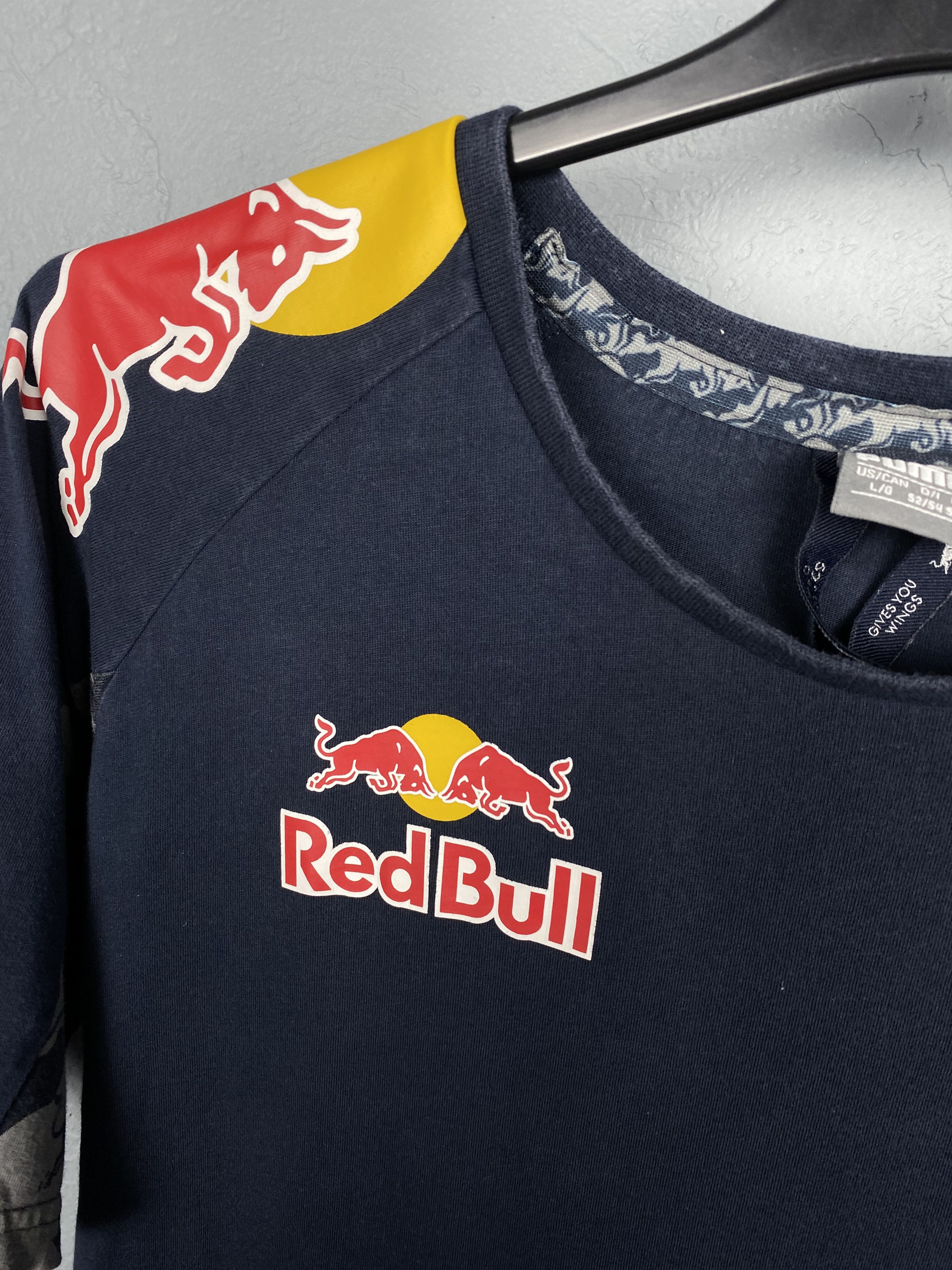 Puma Puma Red Bull Vintage Faded Racing Mens T-Shirt Tee Size US L / EU 52-54 / 3 - 6 Thumbnail