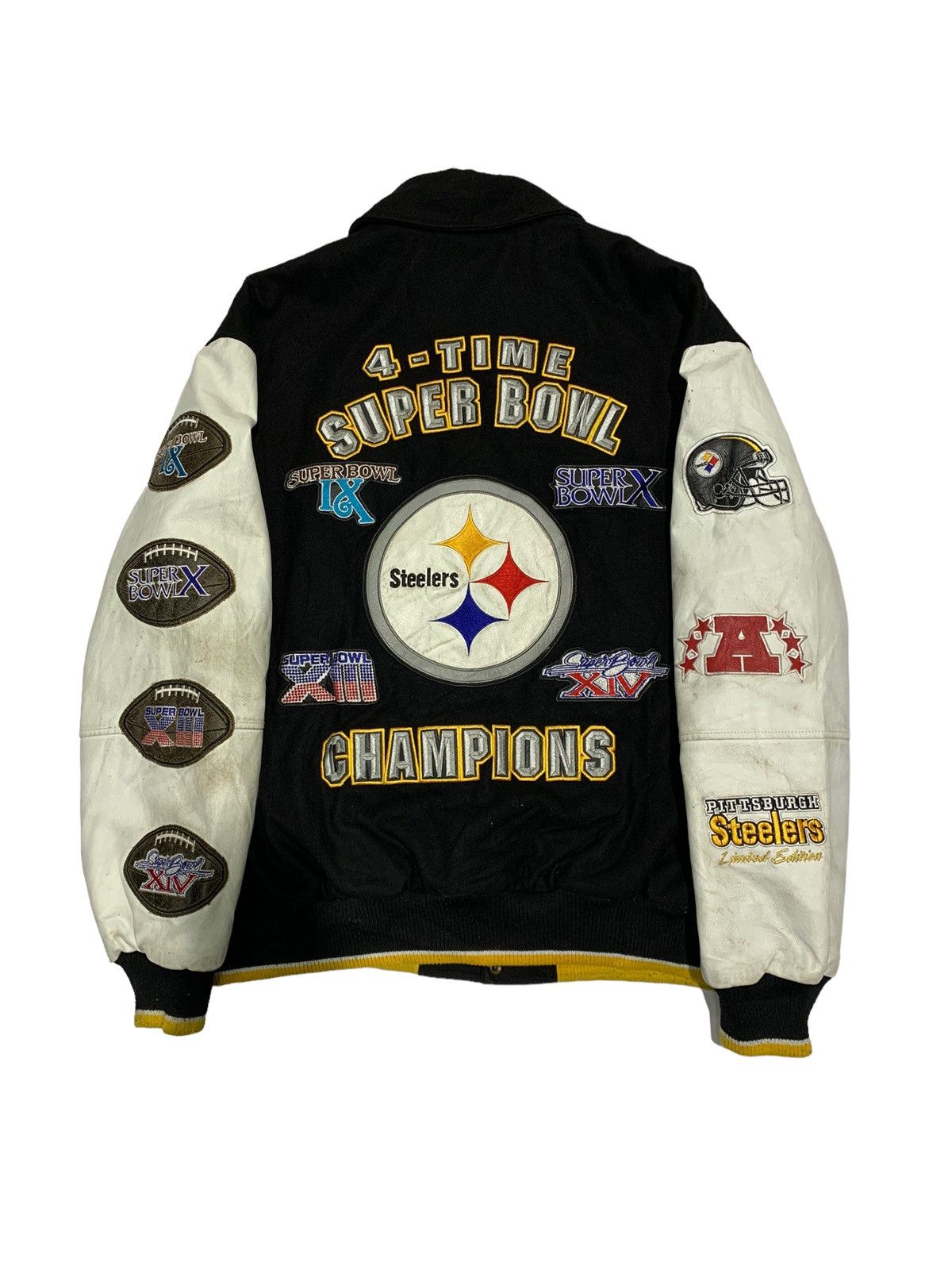 NFL 🔥LIMITED EDITIONS P.STEELERS NFL VARSITY JACKET Size US XL / EU 56 / 4 - 1 Thumbnail