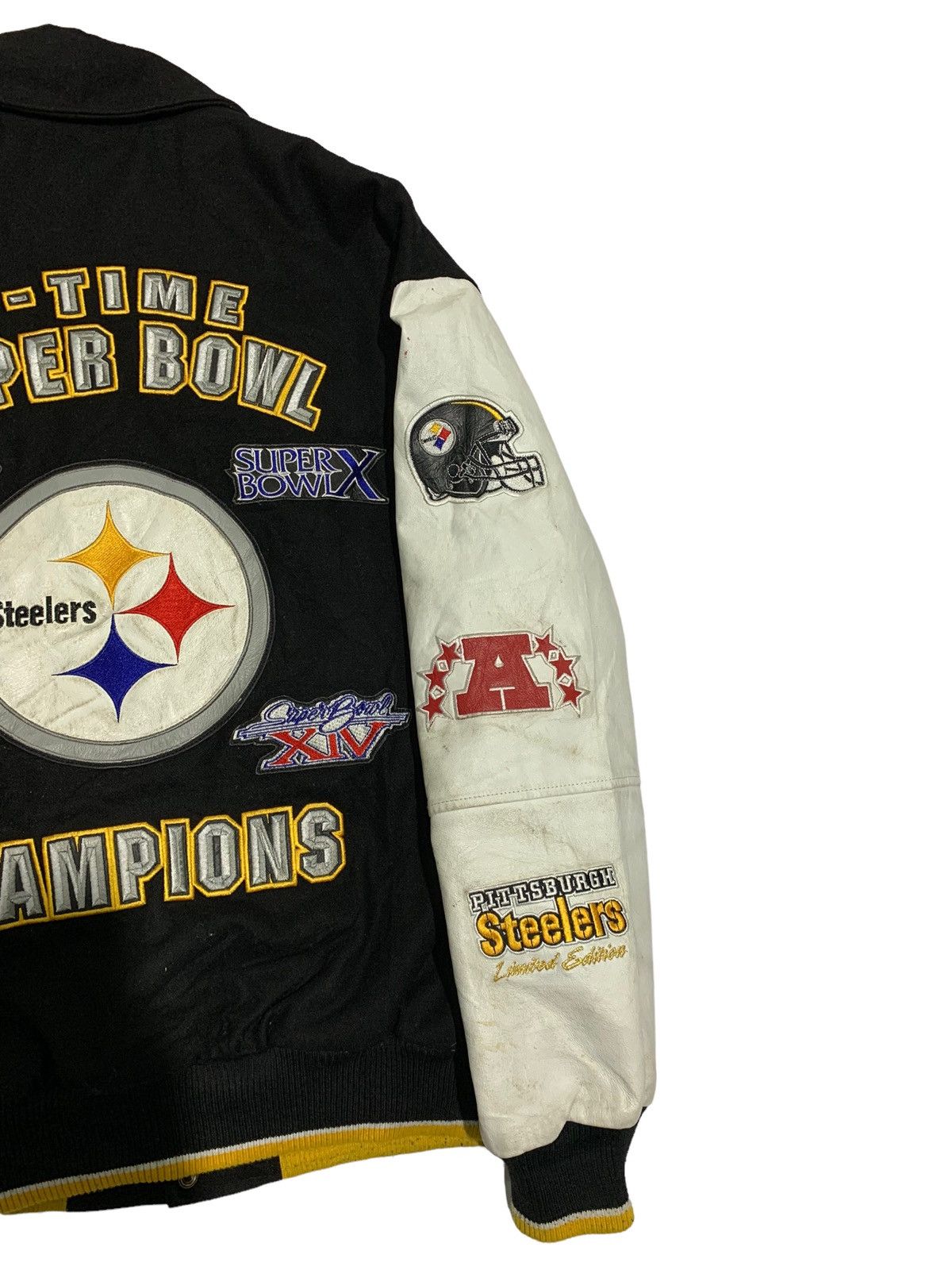 NFL 🔥LIMITED EDITIONS P.STEELERS NFL VARSITY JACKET Size US XL / EU 56 / 4 - 3 Thumbnail