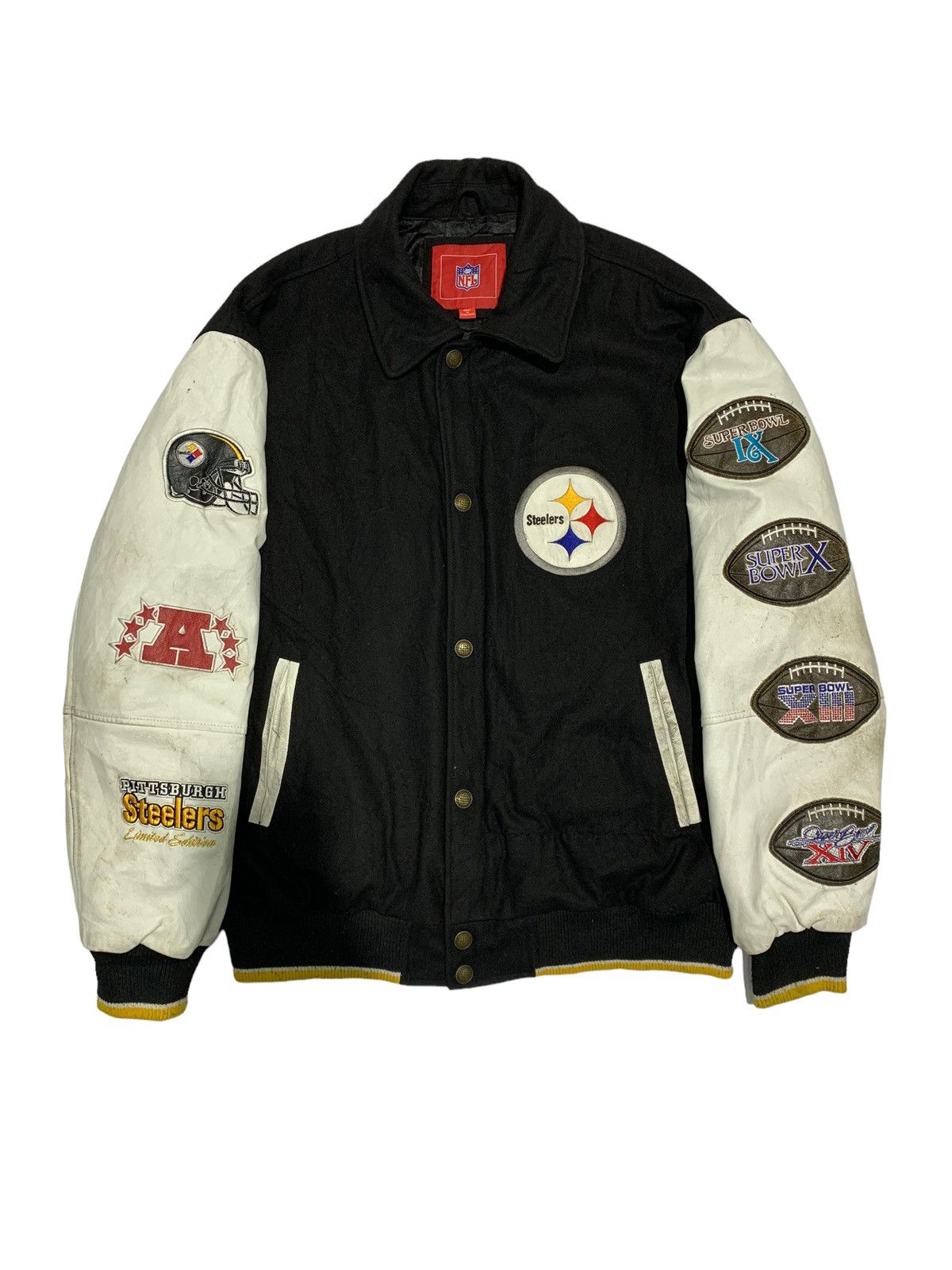 NFL 🔥LIMITED EDITIONS P.STEELERS NFL VARSITY JACKET Size US XL / EU 56 / 4 - 5 Thumbnail