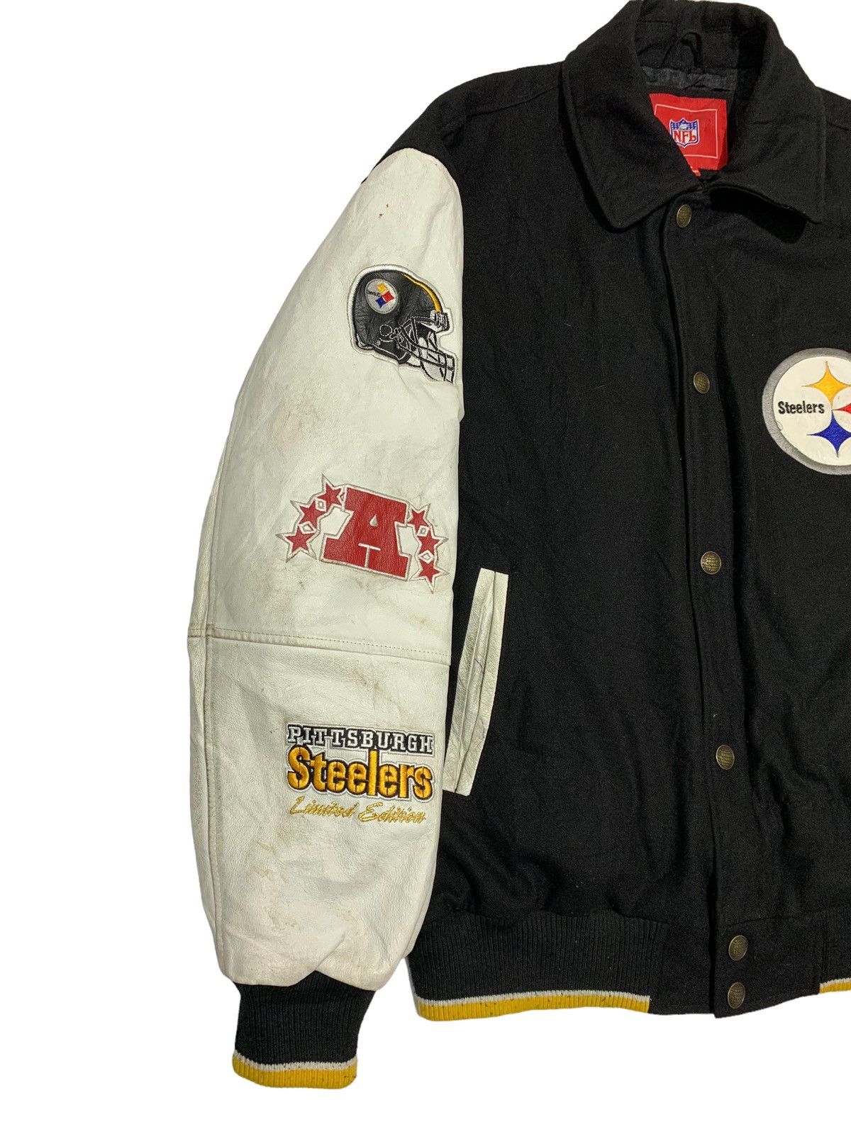 NFL 🔥LIMITED EDITIONS P.STEELERS NFL VARSITY JACKET Size US XL / EU 56 / 4 - 6 Thumbnail