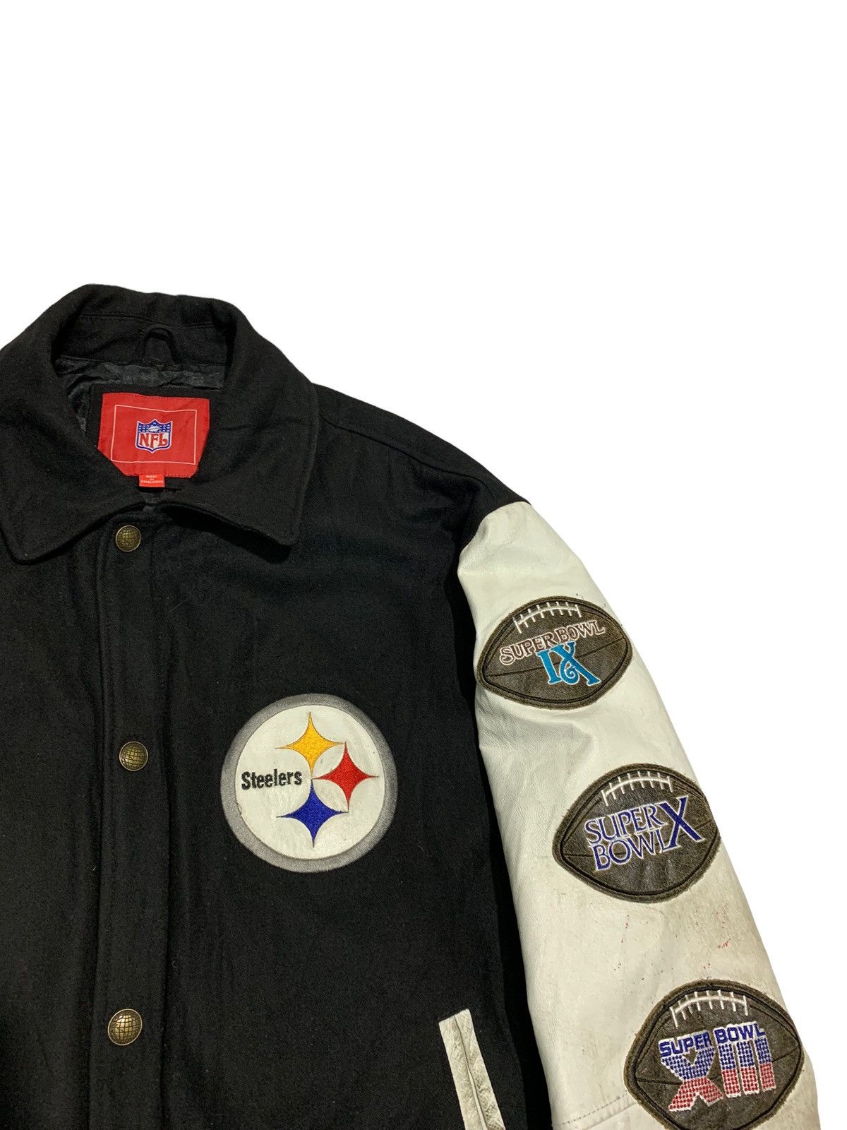 NFL 🔥LIMITED EDITIONS P.STEELERS NFL VARSITY JACKET Size US XL / EU 56 / 4 - 9 Thumbnail