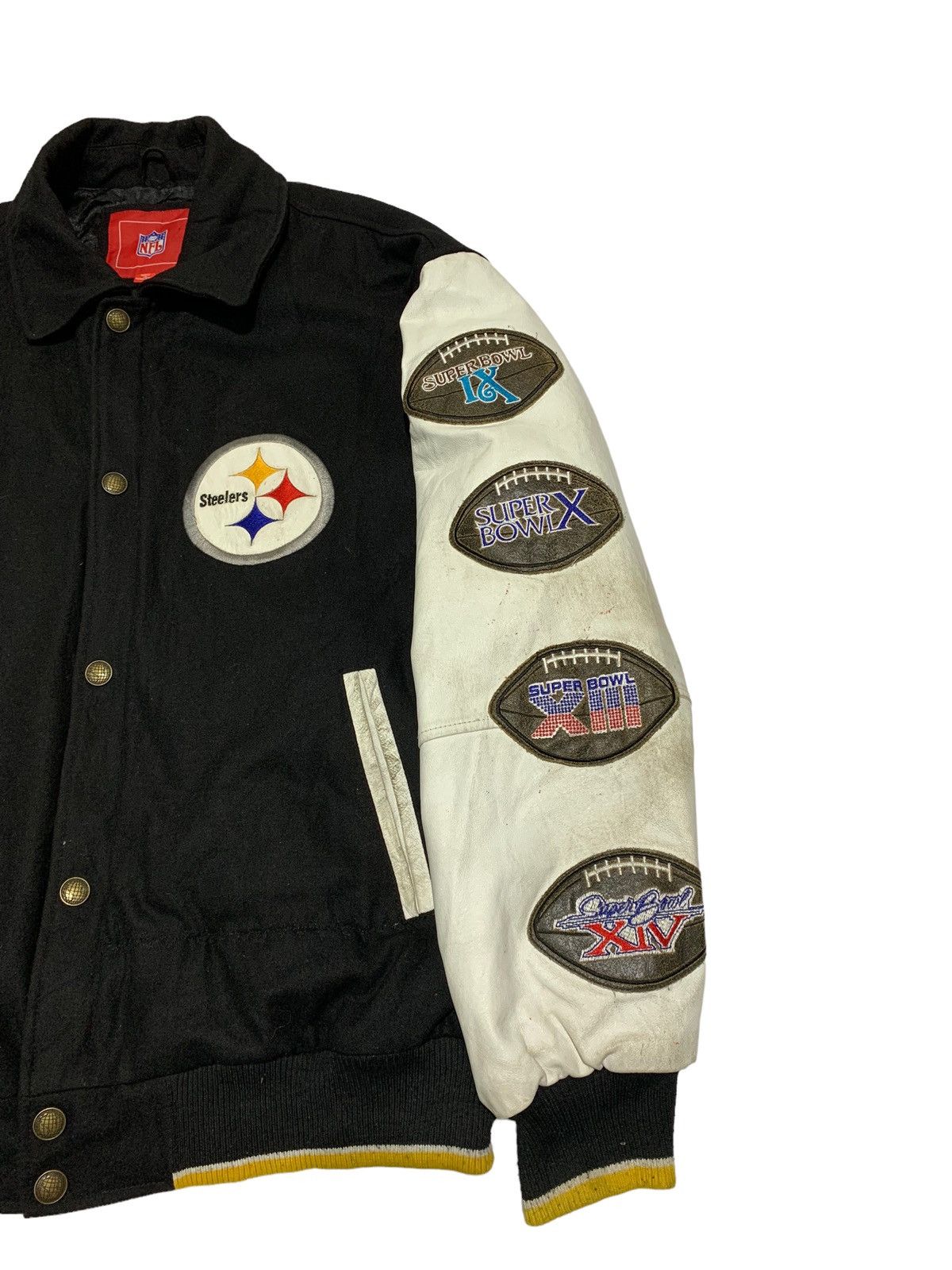 NFL 🔥LIMITED EDITIONS P.STEELERS NFL VARSITY JACKET Size US XL / EU 56 / 4 - 8 Thumbnail