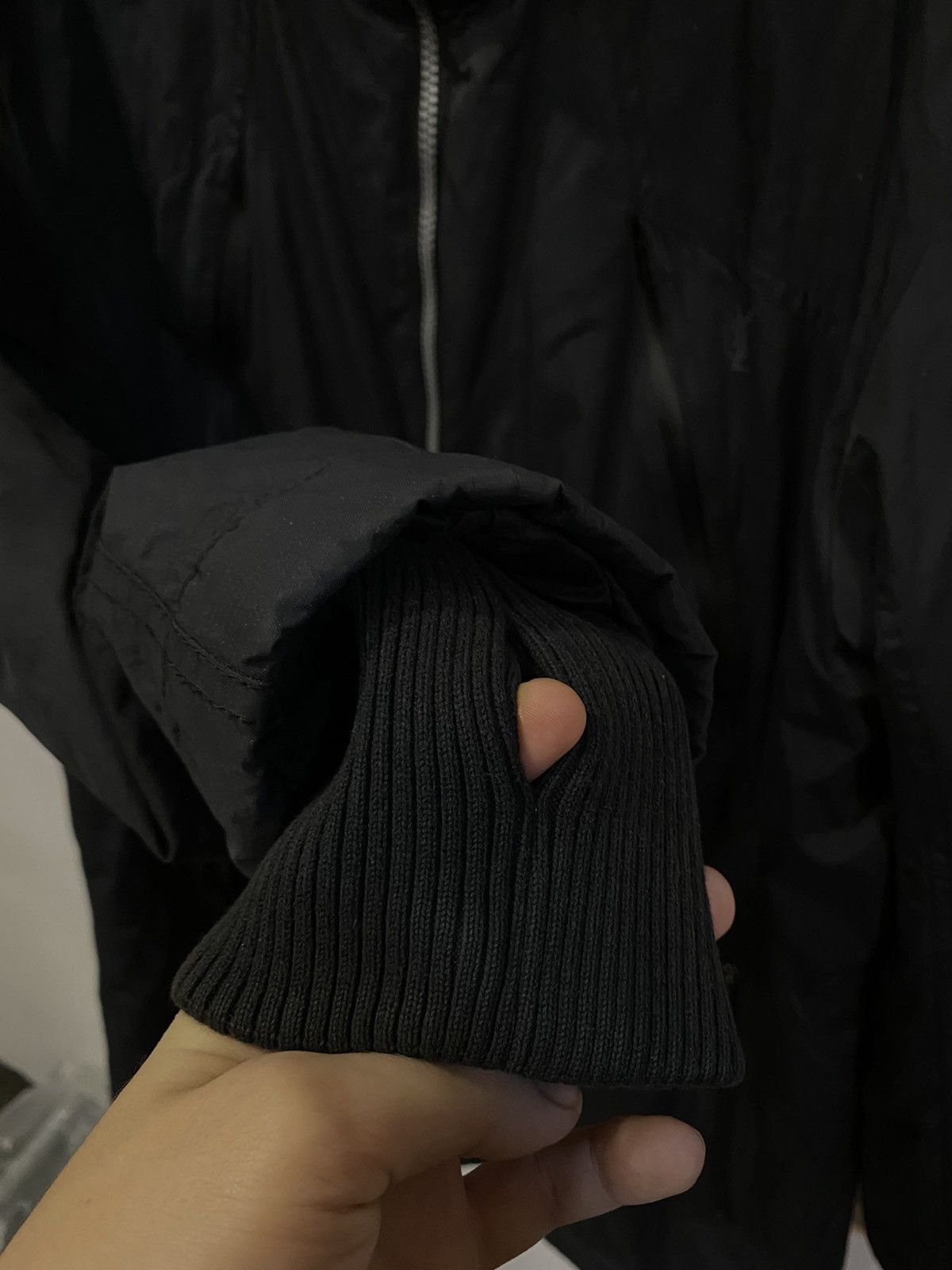 Vintage × Yves Saint Laurent Warm YSL Jacket Black Long Saint Laurent Parka Bomber winter Size US M / EU 48-50 / 2 - 10 Thumbnail