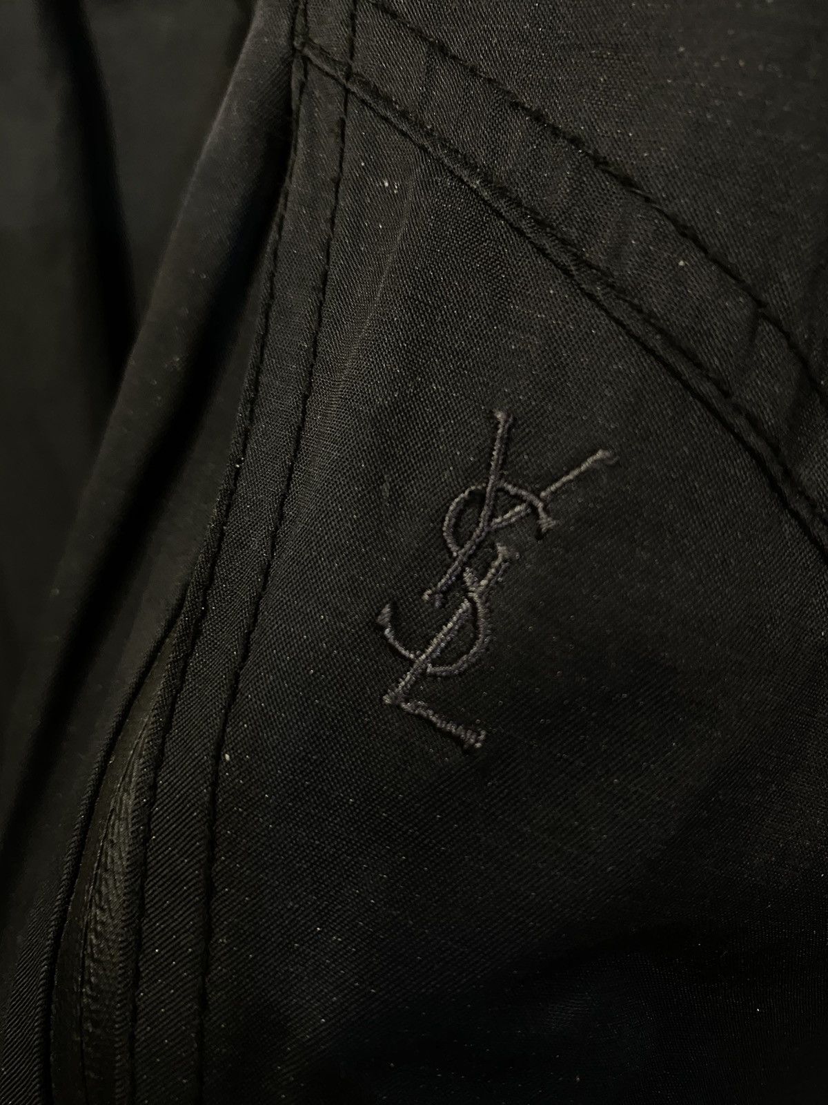 Vintage × Yves Saint Laurent Warm YSL Jacket Black Long Saint Laurent Parka Bomber winter Size US M / EU 48-50 / 2 - 2 Thumbnail