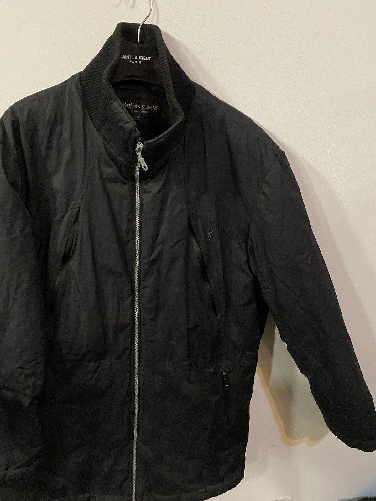 Vintage × Yves Saint Laurent Warm YSL Jacket Black Long Saint Laurent Parka Bomber winter Size US M / EU 48-50 / 2 - 5 Thumbnail