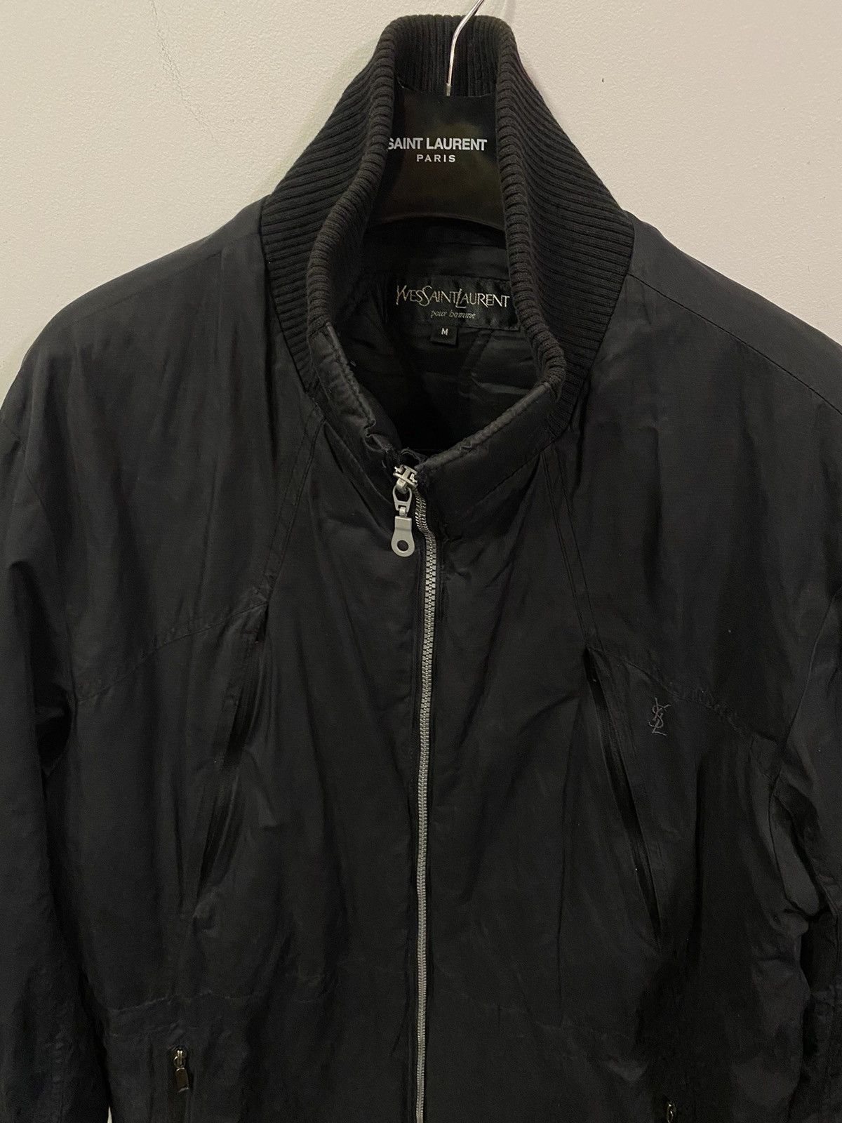 Vintage × Yves Saint Laurent Warm YSL Jacket Black Long Saint Laurent Parka Bomber winter Size US M / EU 48-50 / 2 - 7 Thumbnail