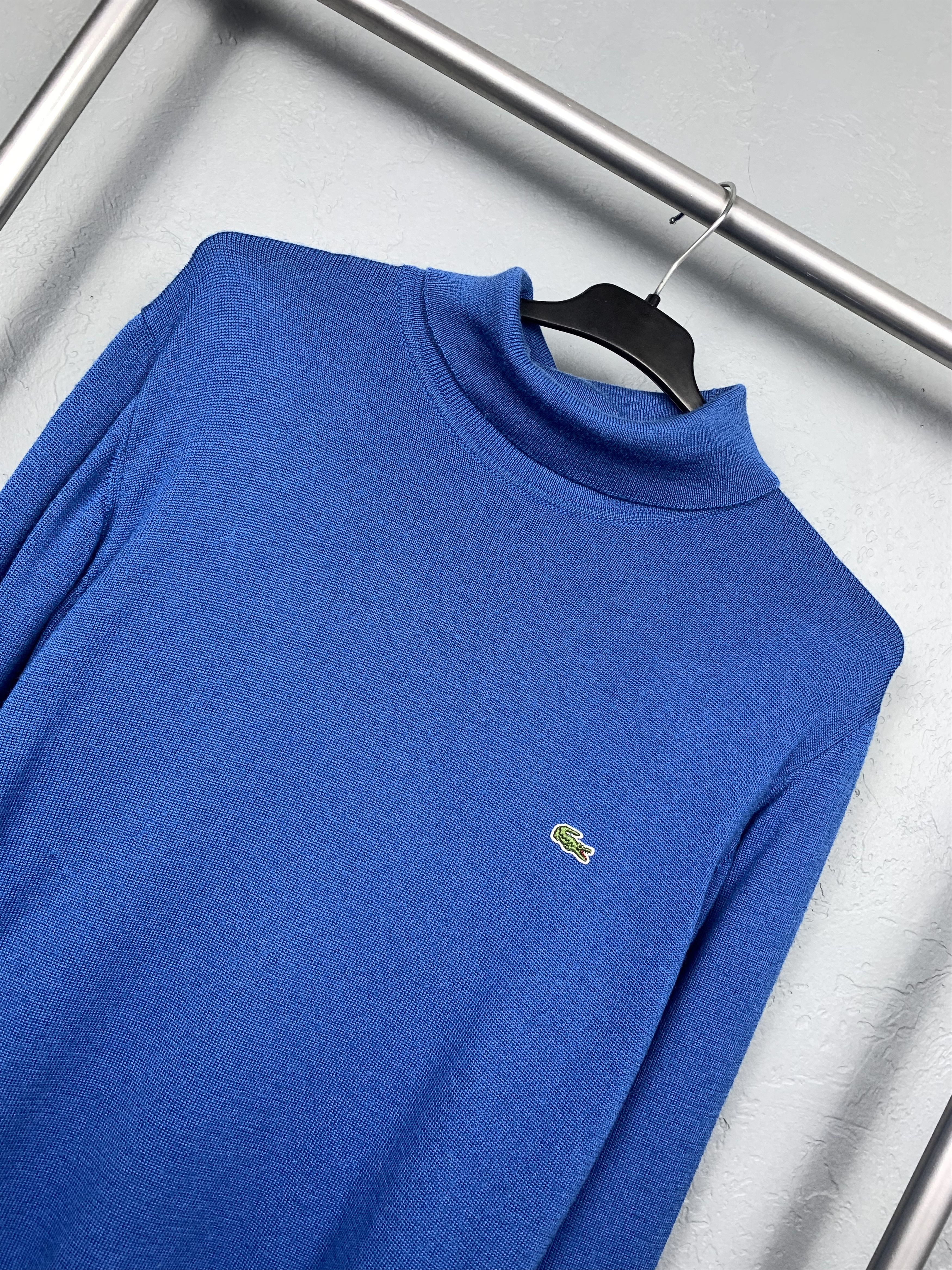 Lacoste Lacoste Turtleneck High Neck Mens Wool Sweater Size US M / EU 48-50 / 2 - 2 Thumbnail