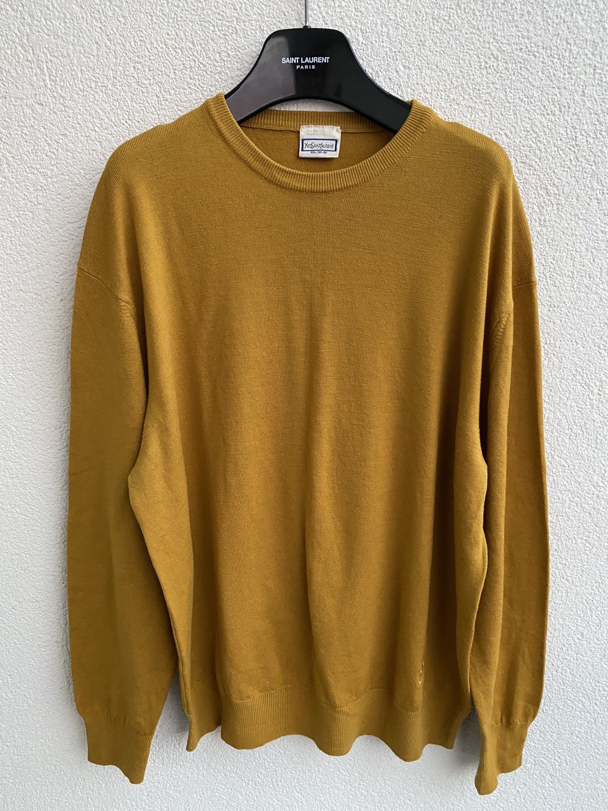 Yves Saint Laurent Wool YSL Sweater Soft YSL Sweatshirt 90s Old Money Size US XXL / EU 58 / 5 - 4 Thumbnail