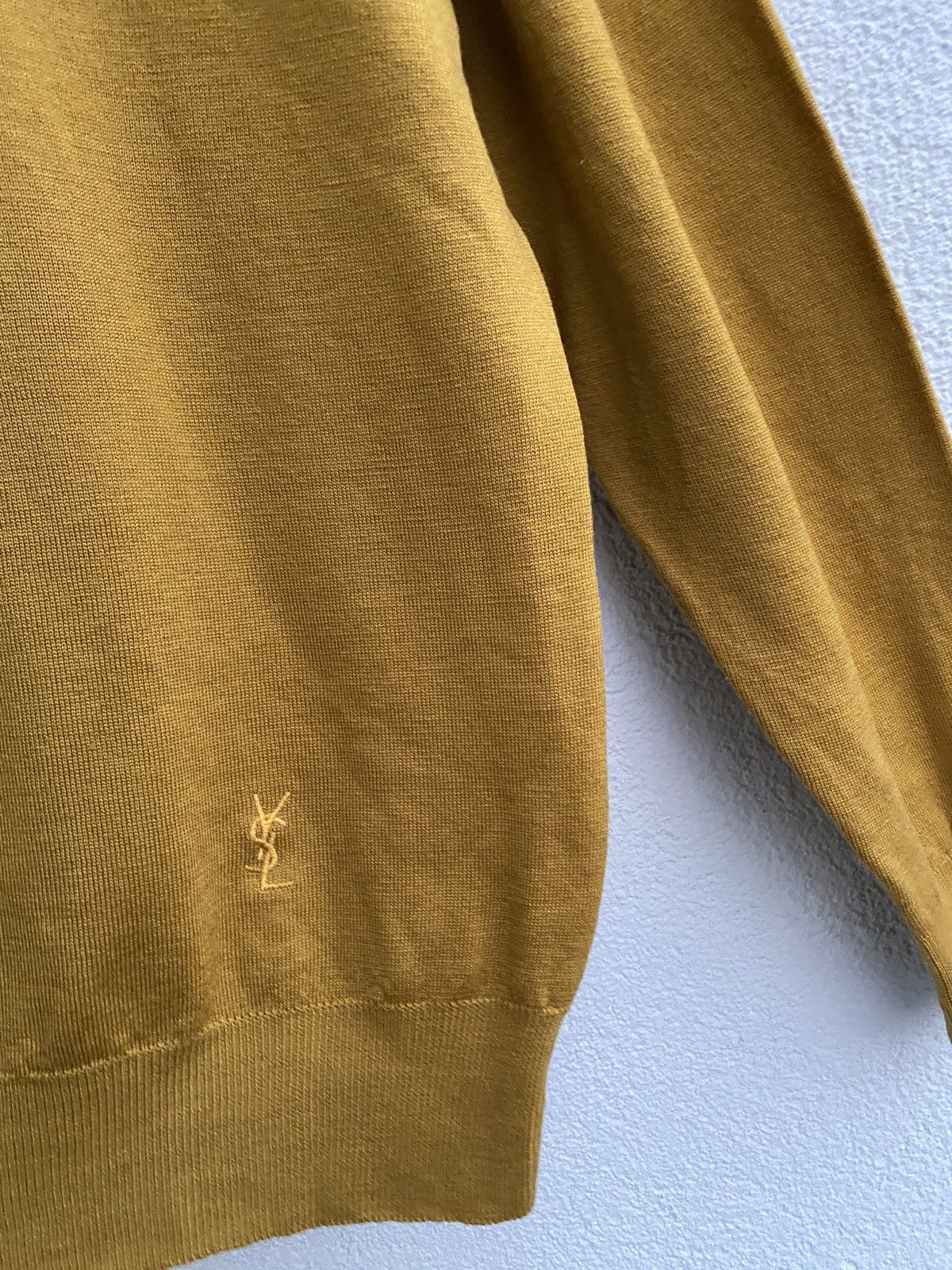 Yves Saint Laurent Wool YSL Sweater Soft YSL Sweatshirt 90s Old Money Size US XXL / EU 58 / 5 - 3 Thumbnail