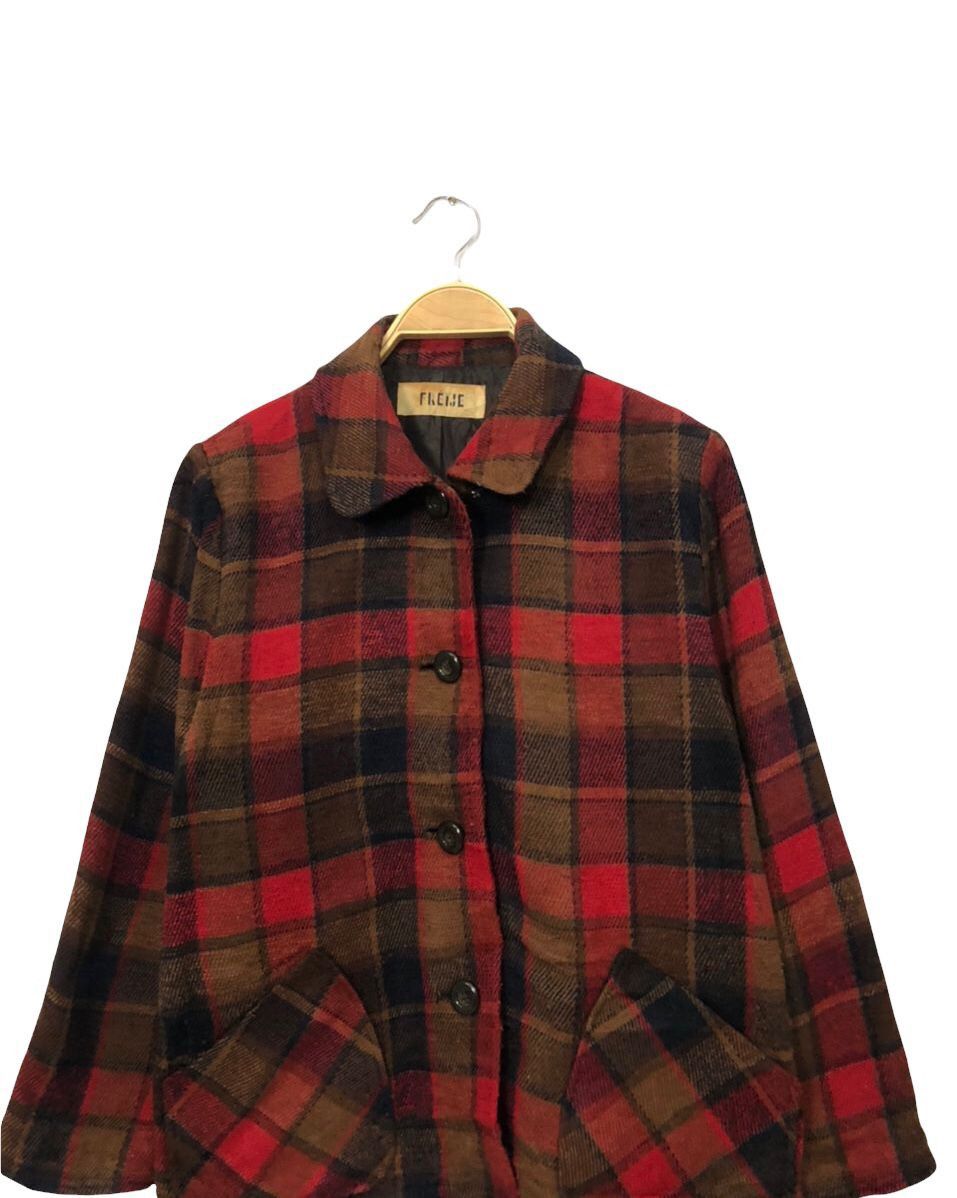 Japanese Brand Vintage Freije Button Ups Plaid Jacket Size US L / EU 52-54 / 3 - 4 Thumbnail