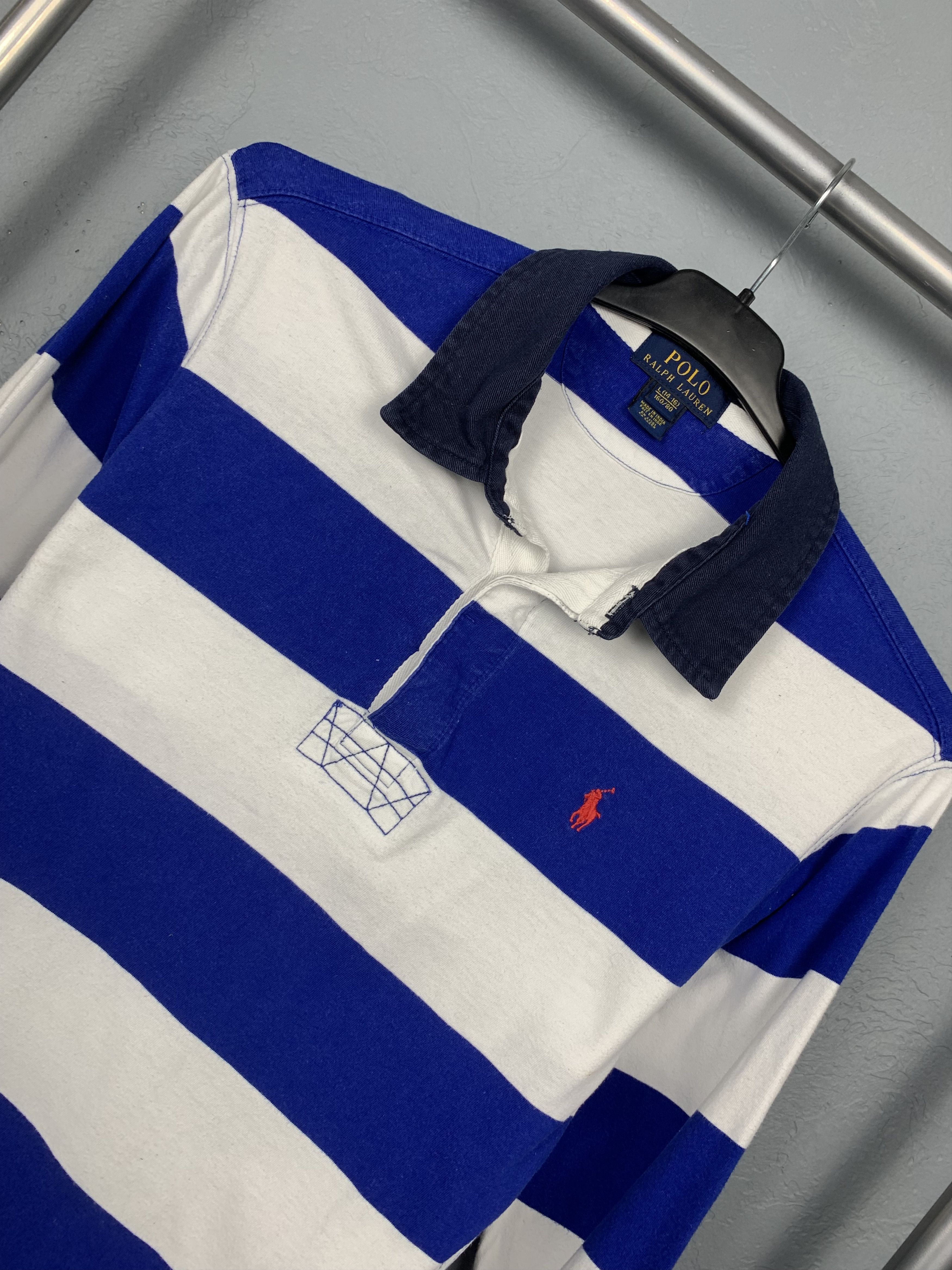 Polo Ralph Lauren Polo Ralph Lauren Vintage Mens Rugby Long Sleeve Polo Shirt Size US XS / EU 42 / 0 - 2 Thumbnail