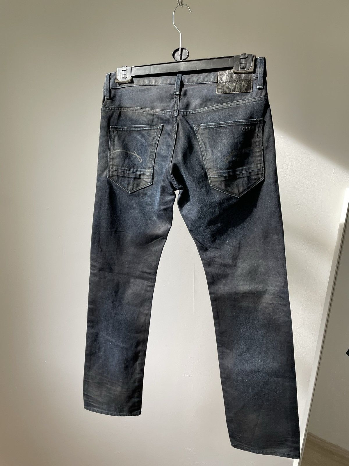 G-Star Vintage G Star Raw jeans waxed blue denim Size US 32 / EU 48 - 7 Thumbnail