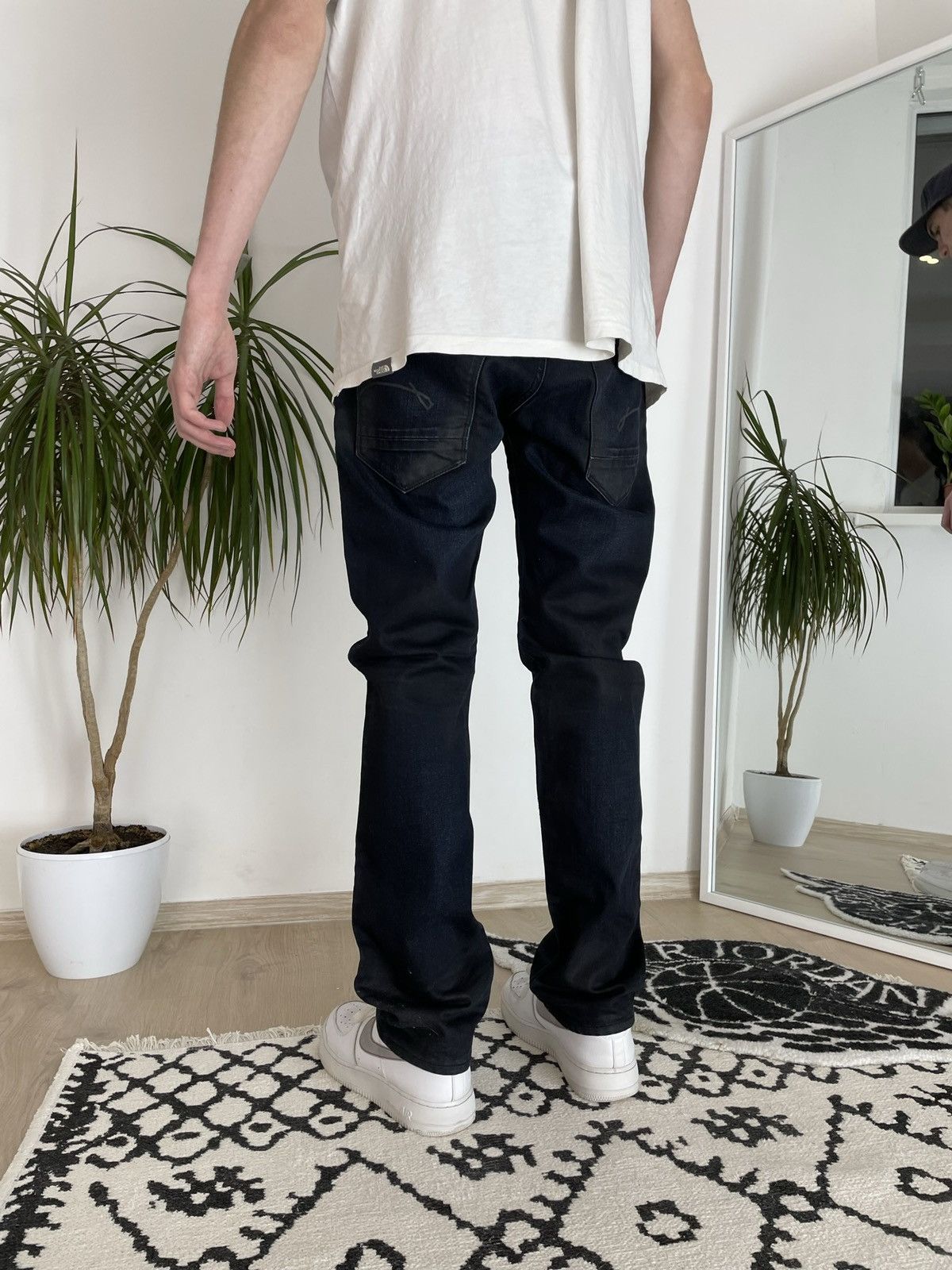 G-Star Vintage G Star Raw jeans waxed blue denim Size US 32 / EU 48 - 3 Thumbnail