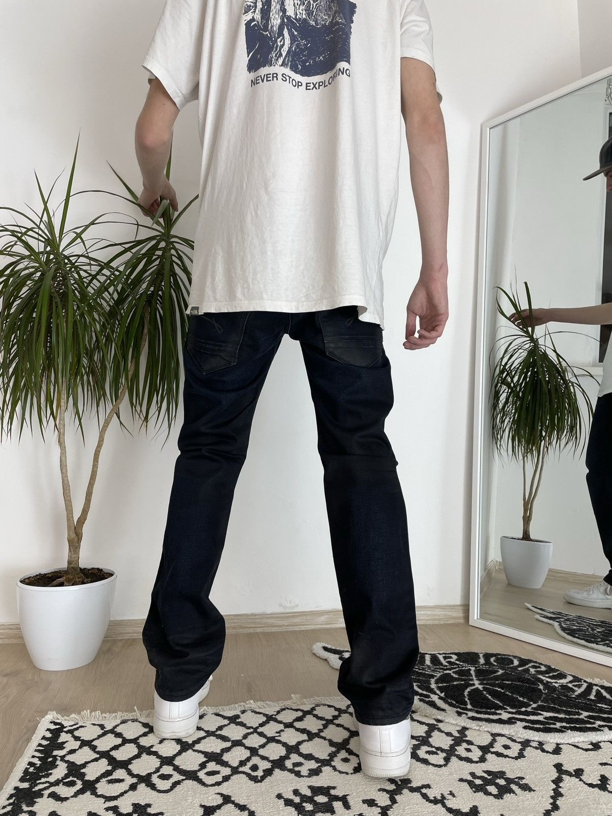 G-Star Vintage G Star Raw jeans waxed blue denim Size US 32 / EU 48 - 2 Thumbnail