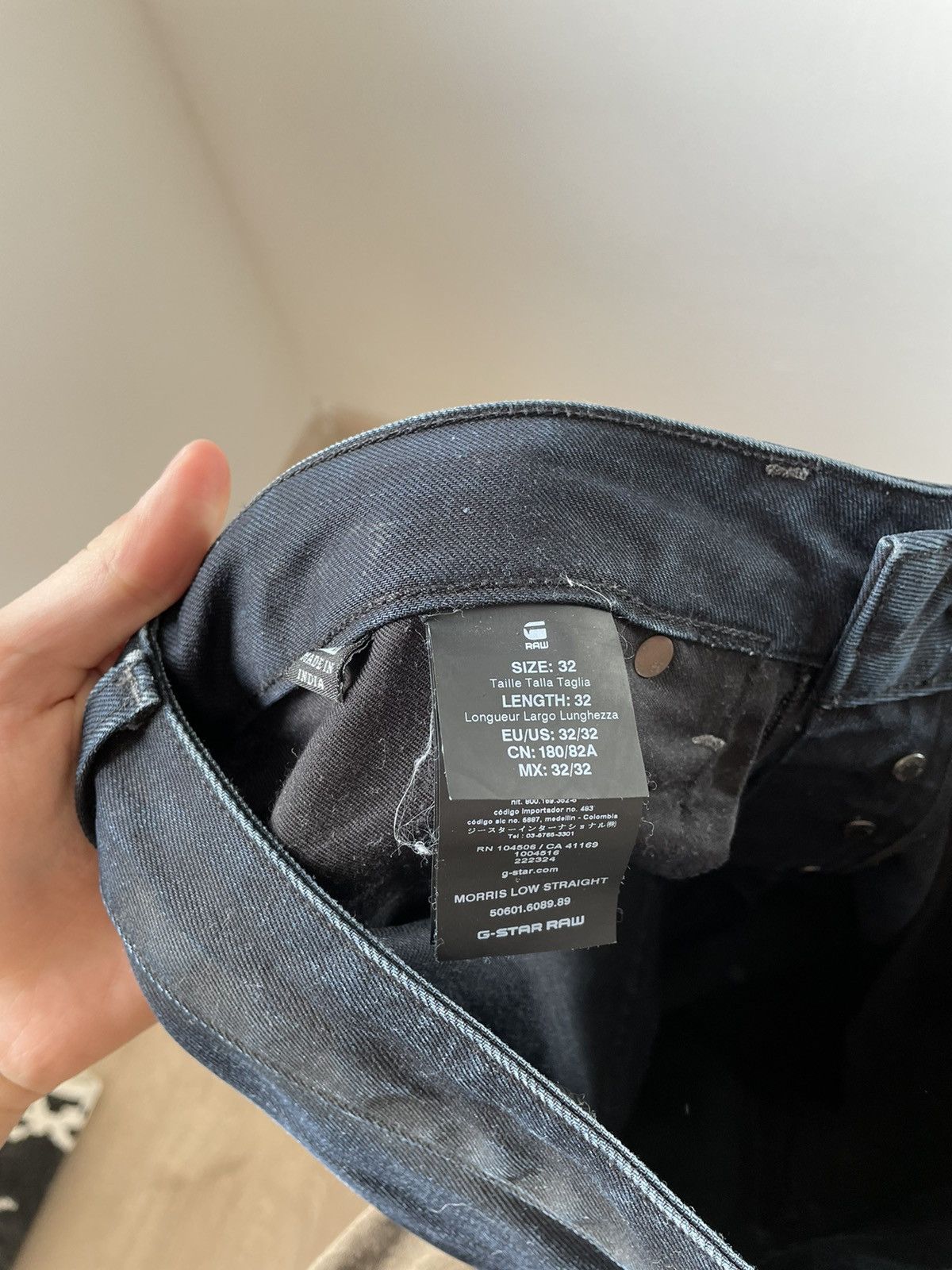 G-Star Vintage G Star Raw jeans waxed blue denim Size US 32 / EU 48 - 9 Thumbnail