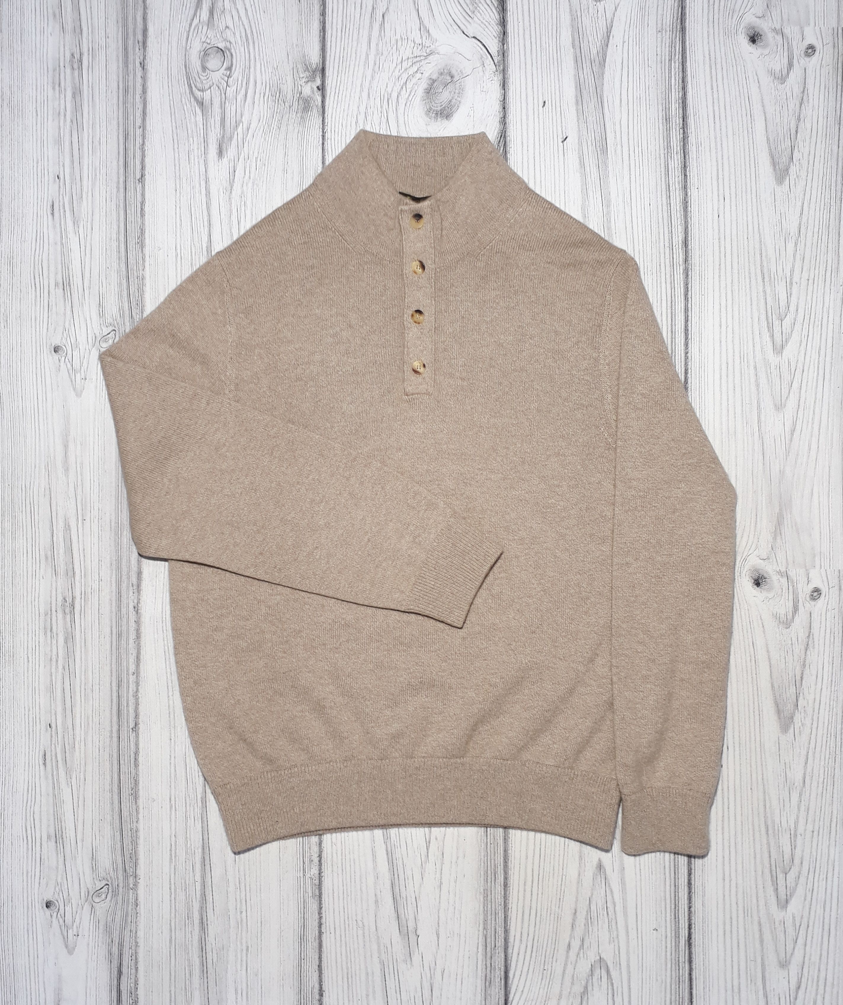 image of Loro Piana Cashmere Button Sweater Jumper Size 54 2Xl, Men's