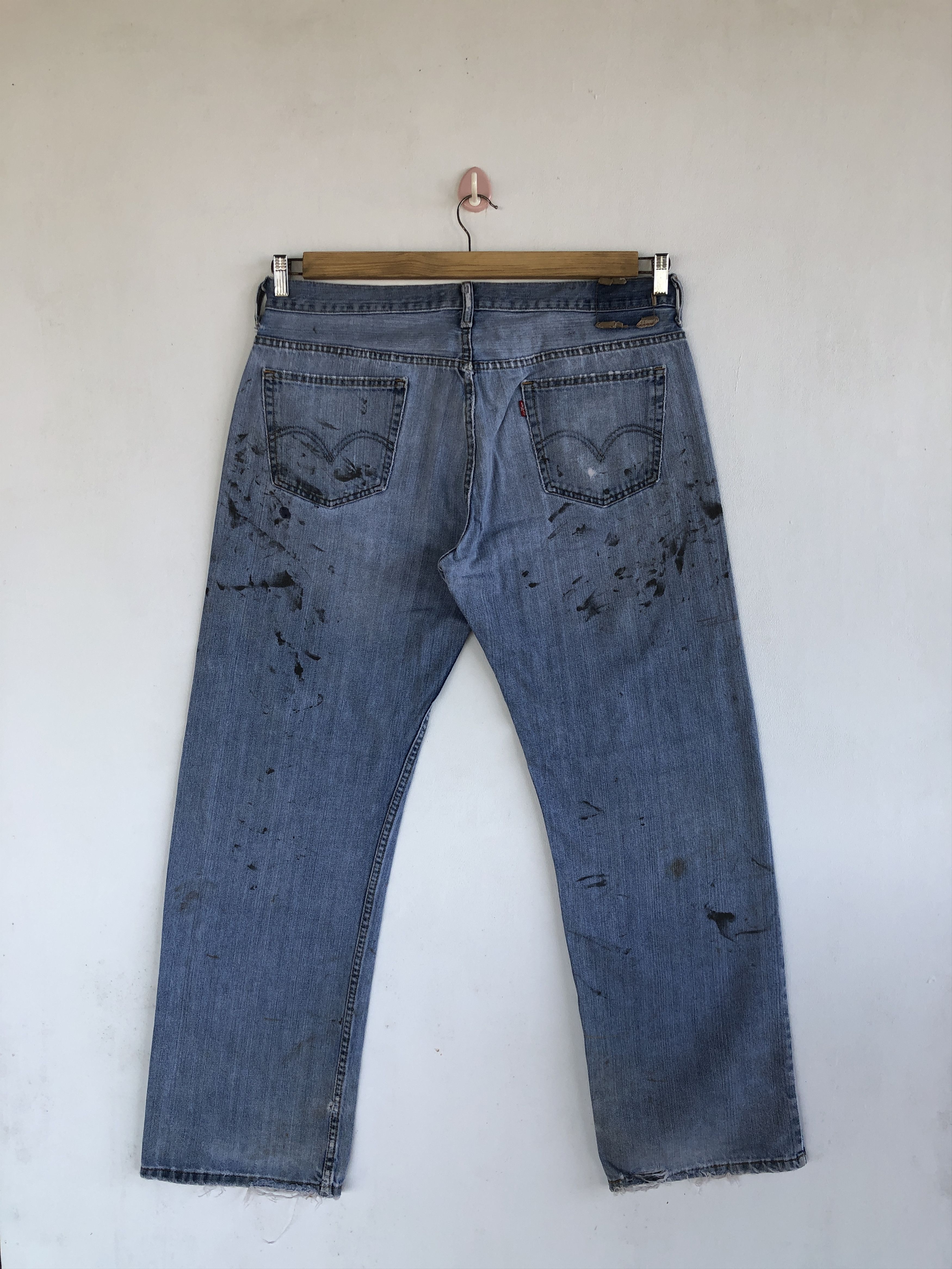 Levi's Crazy Y2K Baggy Distressed Levi's 569 Jeans Grunge Denim Size US 36 / EU 52 - 2 Thumbnail