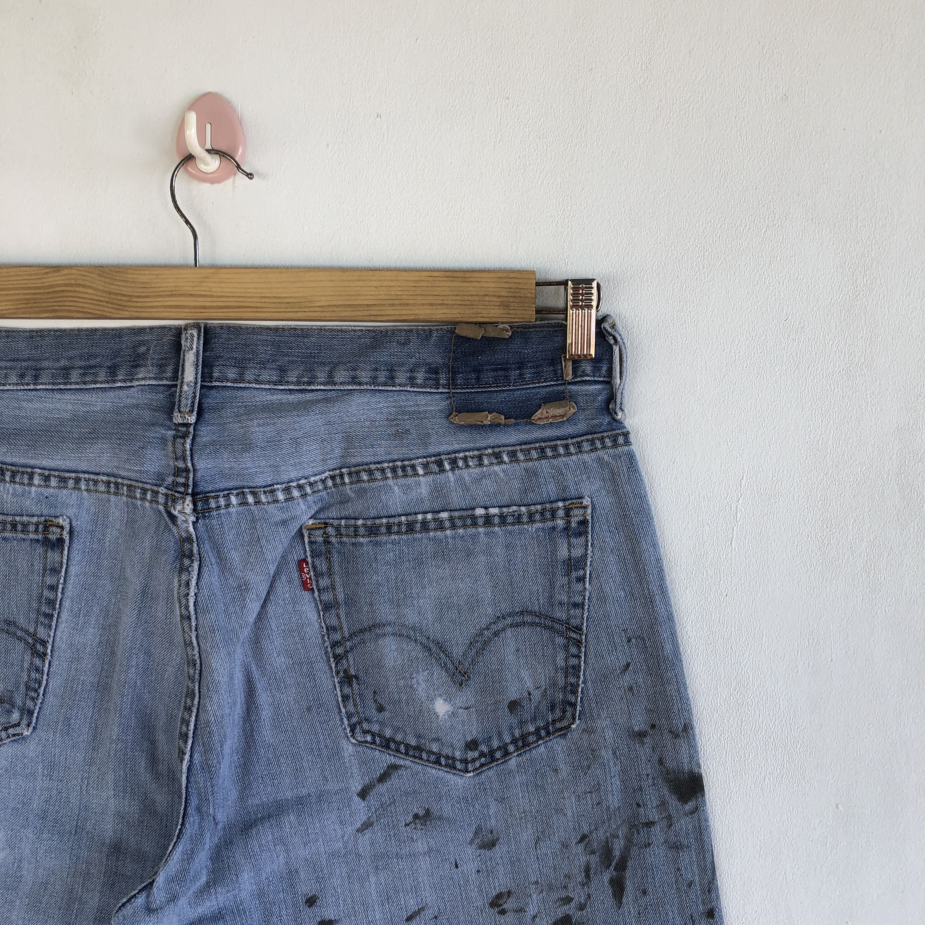 Levi's Crazy Y2K Baggy Distressed Levi's 569 Jeans Grunge Denim Size US 36 / EU 52 - 7 Thumbnail