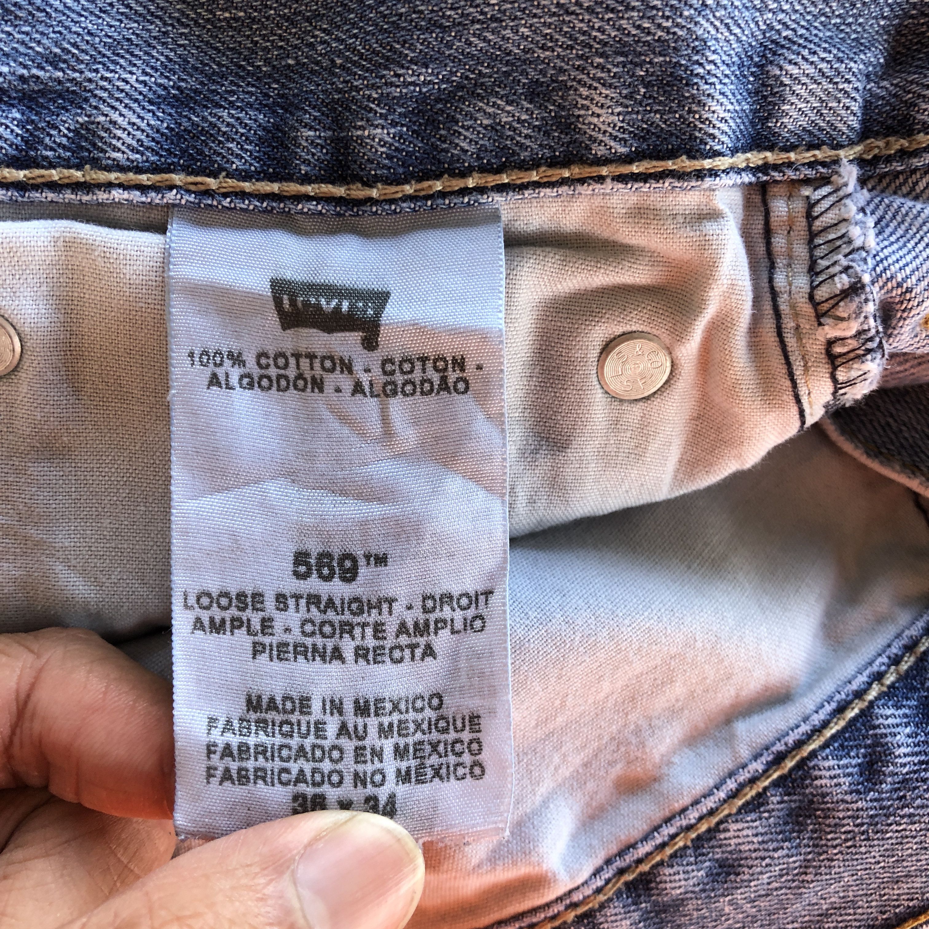 Levi's Crazy Y2K Baggy Distressed Levi's 569 Jeans Grunge Denim Size US 36 / EU 52 - 11 Thumbnail