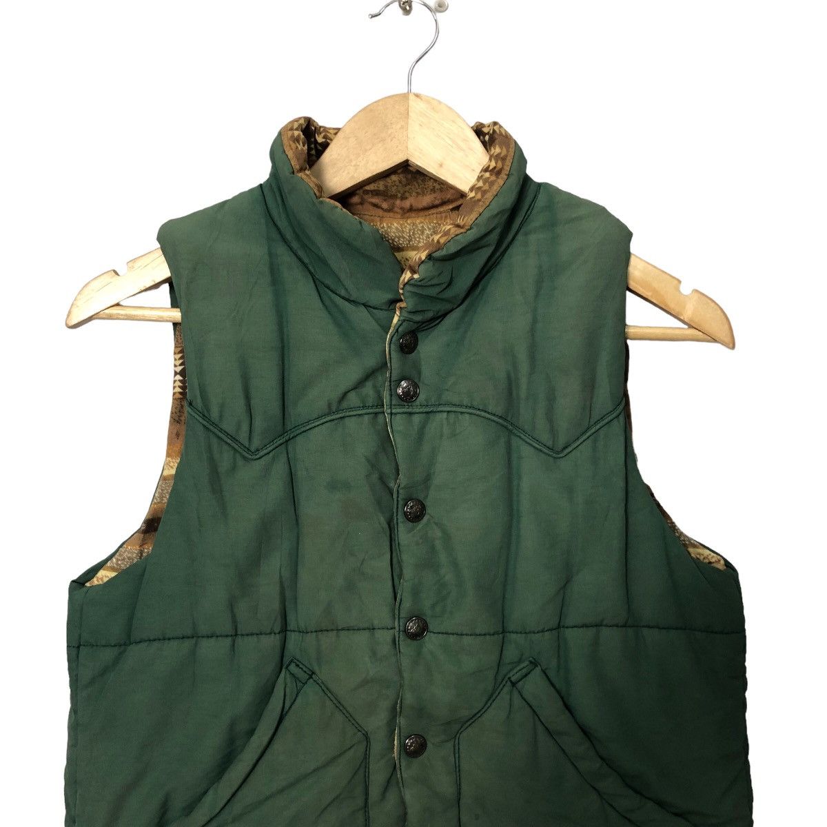 Japanese Brand Vintage GRN Reversible Button Ups Vest Size US S / EU 44-46 / 1 - 8 Thumbnail