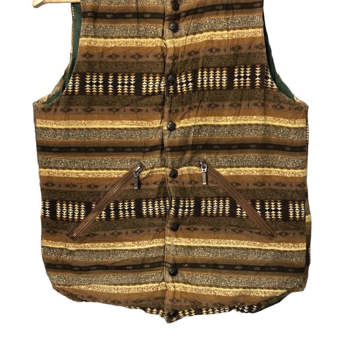 Japanese Brand Vintage GRN Reversible Button Ups Vest Size US S / EU 44-46 / 1 - 3 Thumbnail