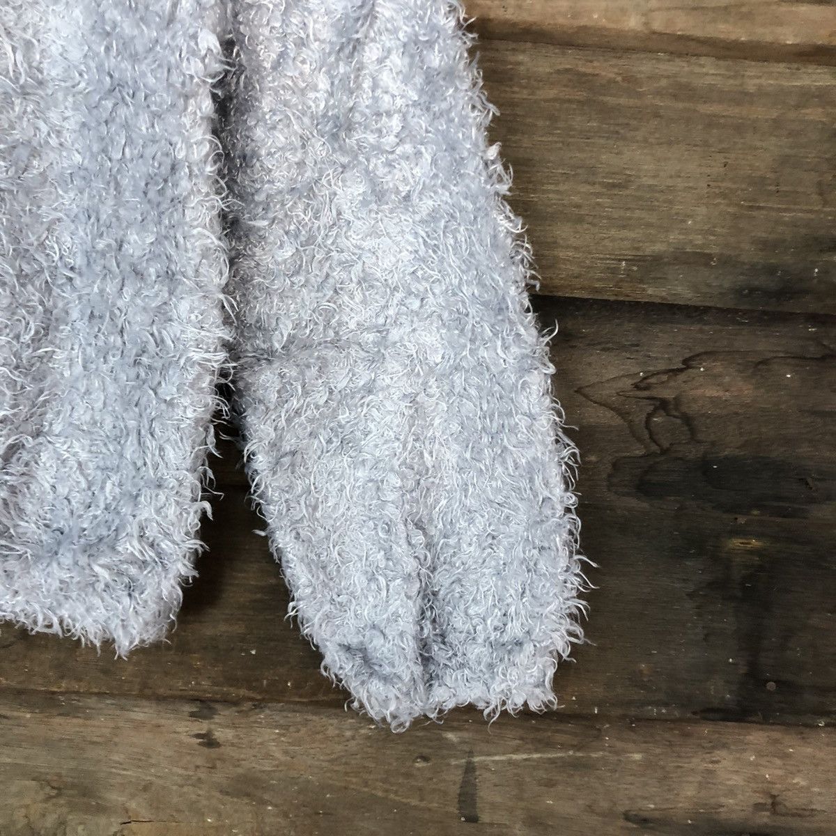 Homespun Knitwear × Japanese Brand DL Dreamy Minx Grey Mohair shaggy fur Knitwear #B628 Size S / US 4 / IT 40 - 4 Thumbnail