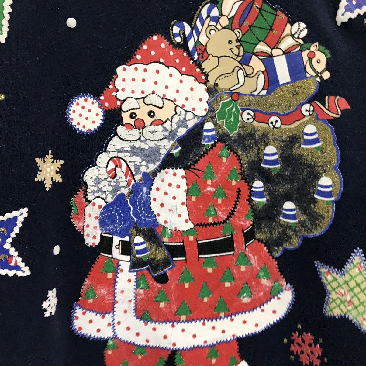 Other × Vintage Vintage Christmas Sweatshirt Big Logo Santa Claus Size US L / EU 52-54 / 3 - 5 Thumbnail
